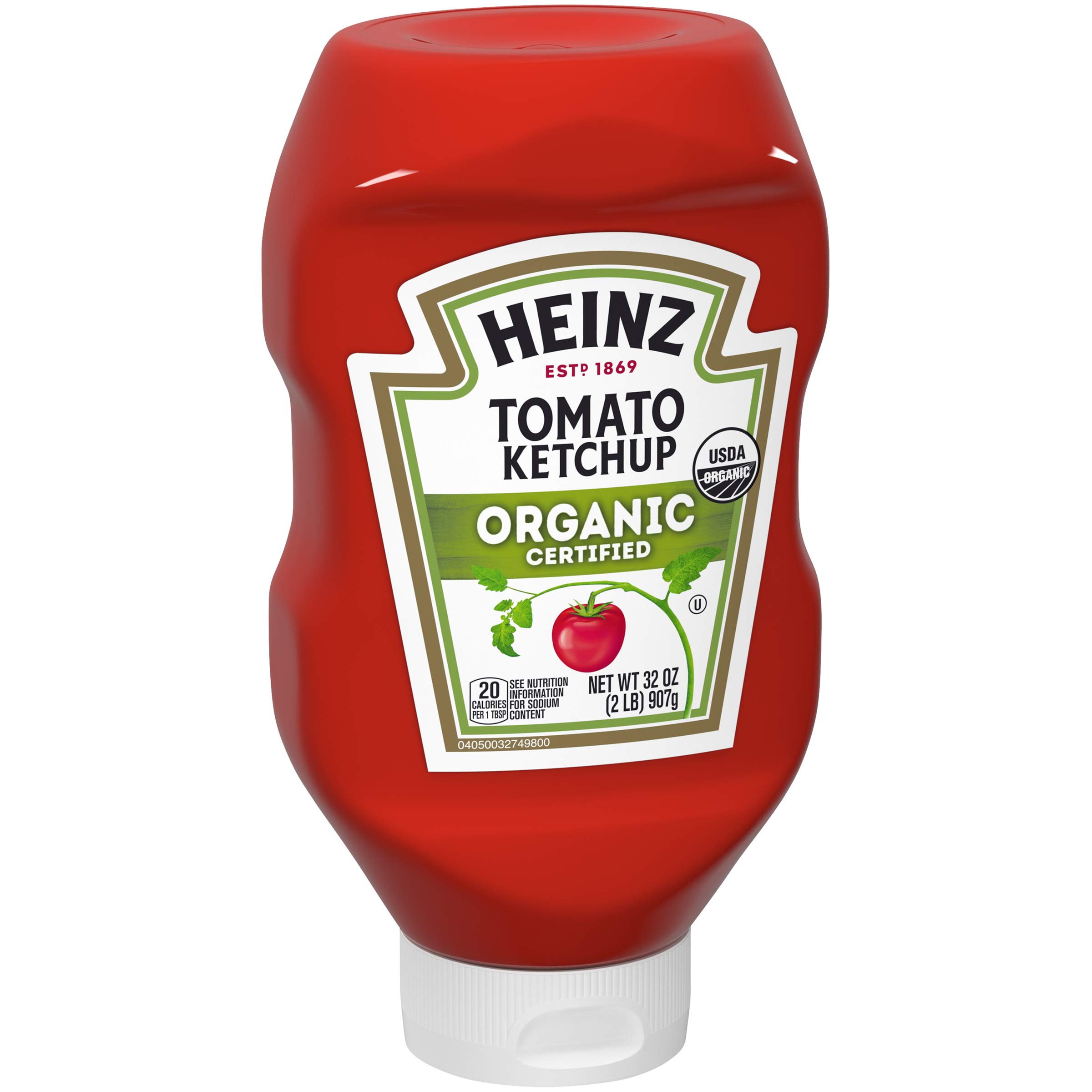 Organic Heinz Tomato Ketchup - 12 Pack (32 oz Bottles) | Gluten-Free, No Artificial Preservatives | Perfect for BBQs, Burgers, Hot Dogs & Family Gatherings