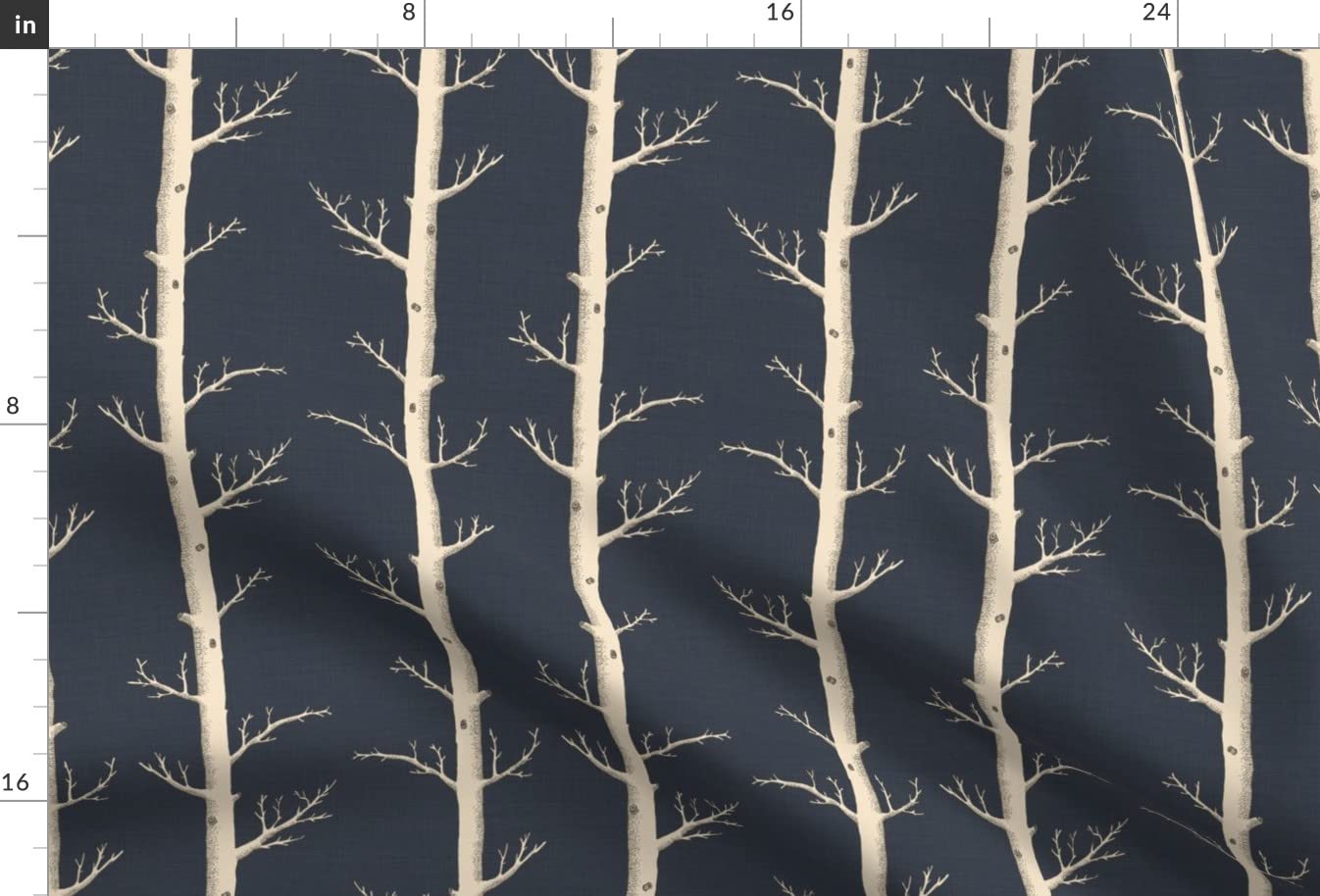 Woodland Forest Trees Nature Print Velvet Fabric by The Yard - Upholstery, Home Decor & Apparel | Perfect for DIY Projects, Curtains, Pillows & Kids Room Decor