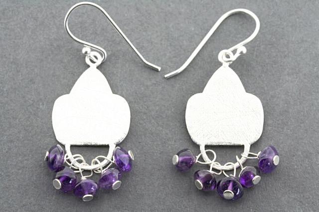 Foulet Amethyst Earrings for Women - Elegant Purple Gemstone Jewelry for Party, Wedding & Everyday Wear