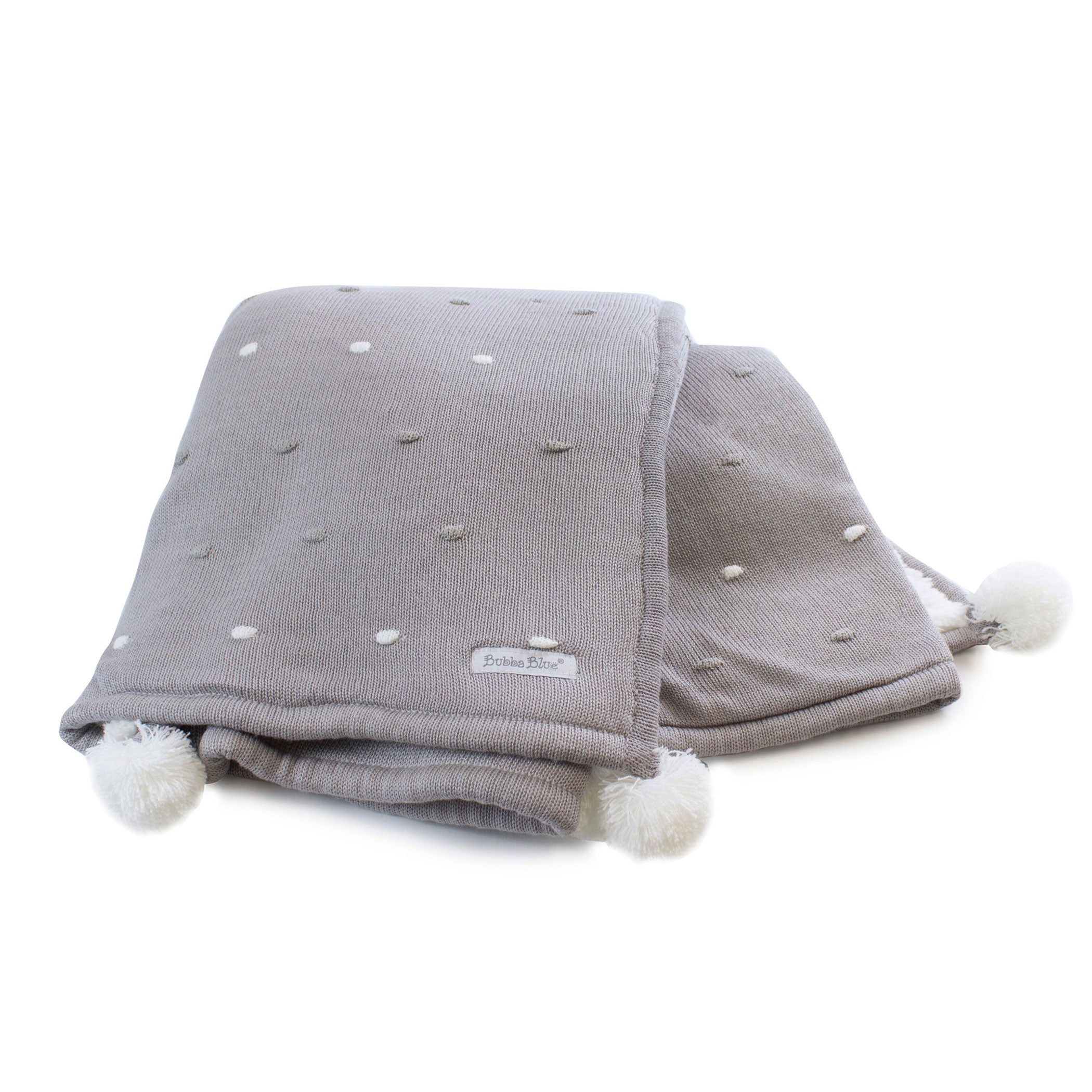 Soft Grey Confetti Cotton Knit Blanket - Cozy & Breathable for Bedroom, Nursery, or Couch - Perfect for Gifts, Home Decor & Relaxation