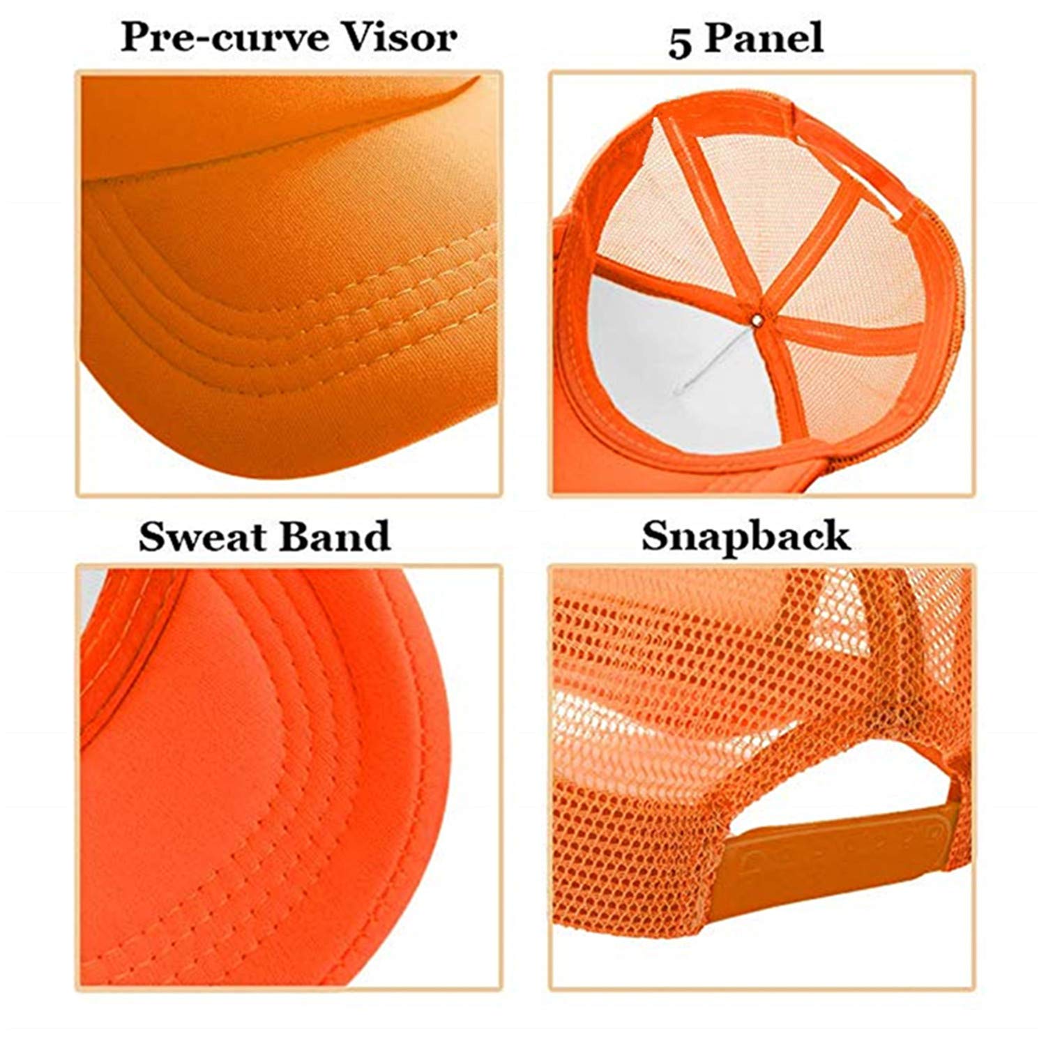 Custom Funny Kids 2-Tone Mesh Snapback Hats for Boys & Girls - Personalized Trucker Caps with Picture & Text - Perfect for Playdates, Birthday Parties & Outdoor Activities