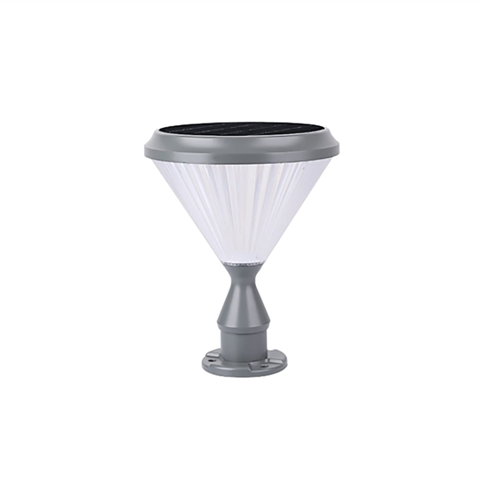 Solar Post Cap Lights Outdoor - Waterproof Modern Deck & Garden Pillar Lantern for Patio, Fence, Villa Gate - Energy Efficient Solar Powered Lighting for Pathways, Driveways & Landscaping