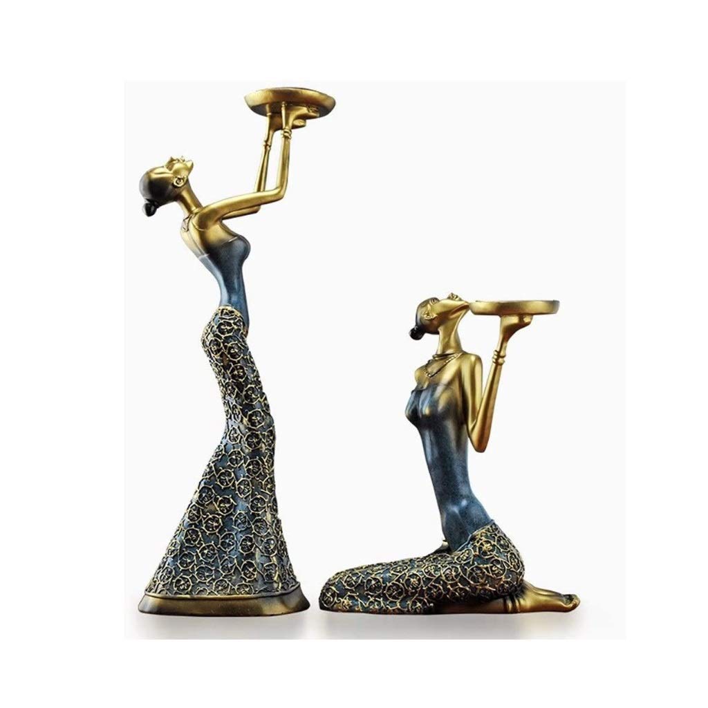 Vintage Resin Candle Holder - Creative Retro Sculpture for Home Decor, Table Centerpiece, Living Room & Dining Room Decoration - Perfect for Romantic Dinners, Holiday Lighting, and Cozy Ambiance