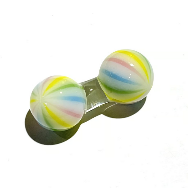 Japanese Glass Dip Pen Rest - Elegant Candy-Shaped Pen Holder for Calligraphy & Art - Perfect for Ink Dipping, Writing, and Desk Decor