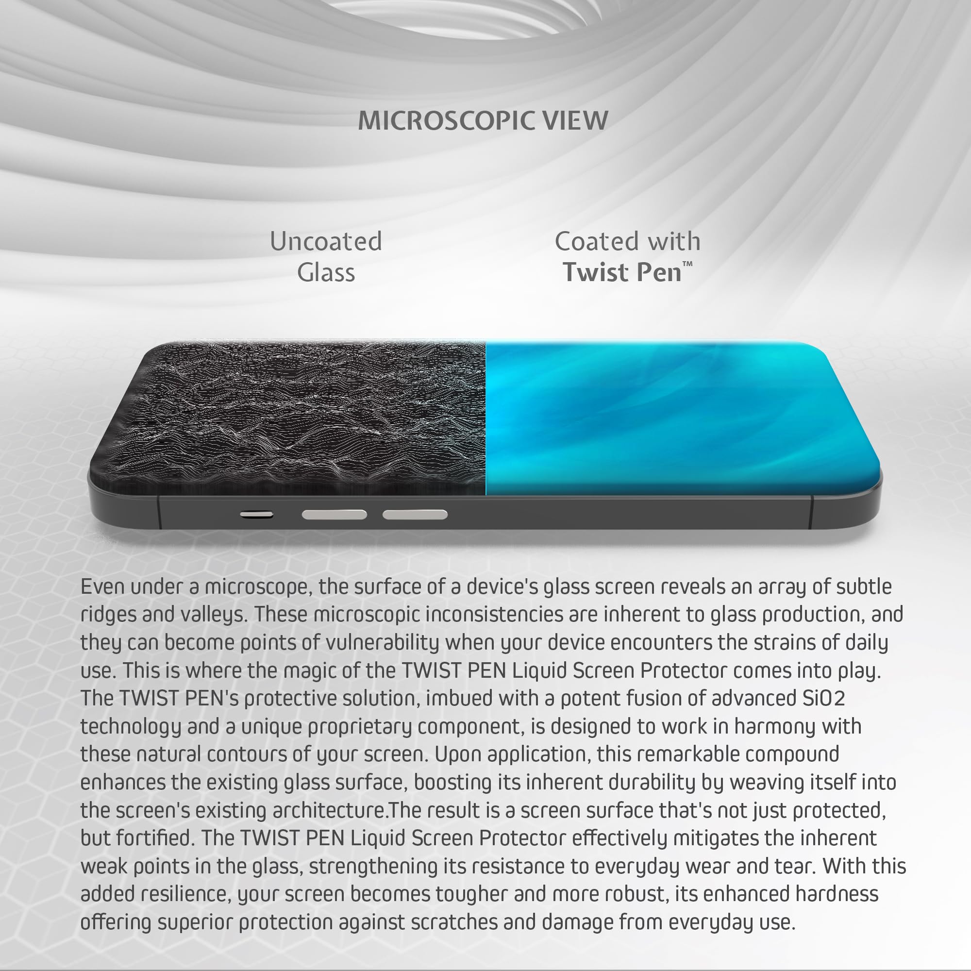 Liquid Glass Screen Protector for iPhone, Samsung, iPad & Smart Watches - Scratch & Crack Resistant Nano Coating with Brush Applicator | Easy Application for Phones, Tablets & Electronic Devices | Perfect for Everyday Protection at Home, Office & Travel