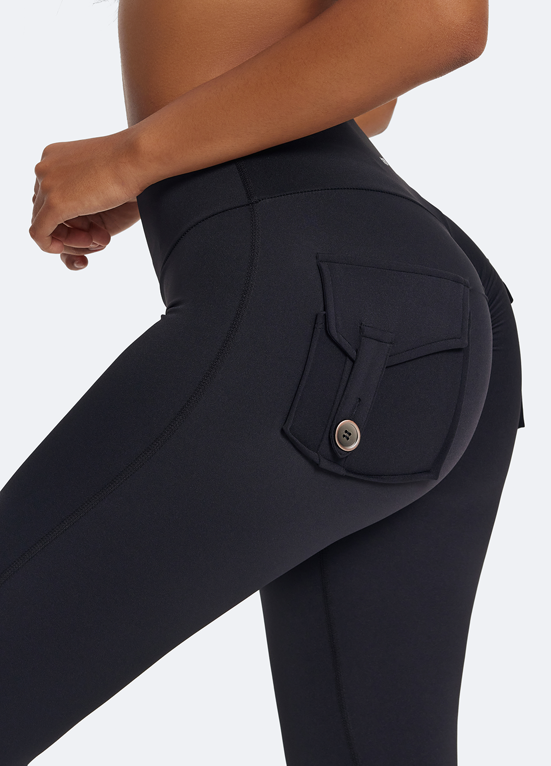 High Waist Push Up Leggings with Back Pockets - Tummy Control Workout Yoga Pants for Women - Perfect for Gym, Running & Everyday Wear