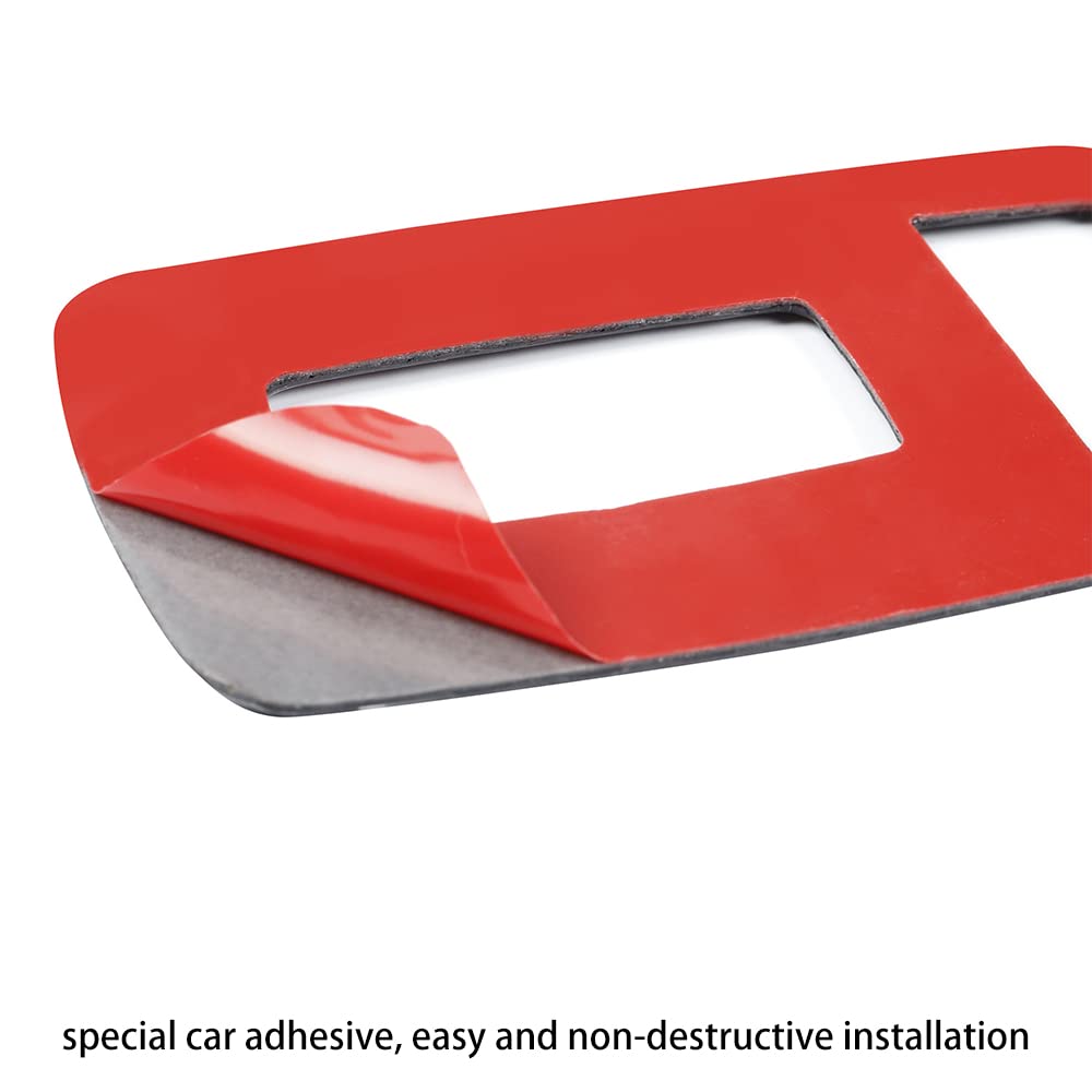 Carbon Fiber Window Lift Trim Switch Panel for Dodge Challenger 2015-2021 - Red Interior Accessories (4PCS) | Upgrade Your Car's Style & Enhance Driver Comfort