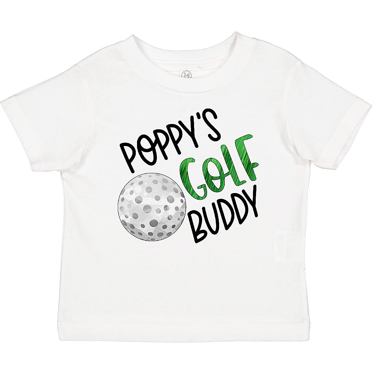 Inktastic Poppy's Golf Buddy with Golf Ball Baby T-Shirt - Cute Golf-Themed Outfit for Toddlers & Infants - Perfect for Golf Tournaments, Father's Day & Family Photo Shoots