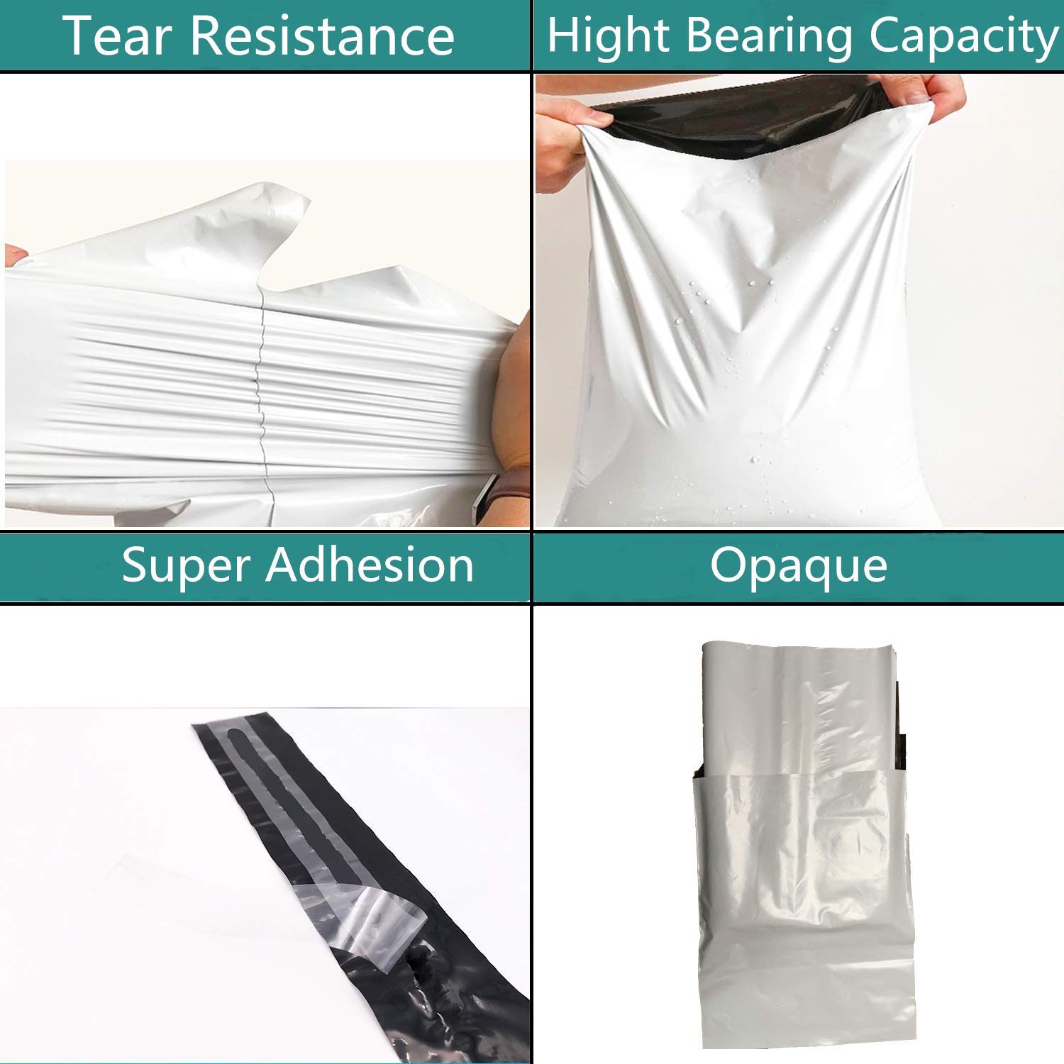 BESTEASY 14.5 x 19 Inch White Poly Mailers - 800 Self-Sealing Shipping Envelopes & Mailing Bags for Ecommerce, Small Business & Online Stores - Perfect for Clothing, Jewelry & Lightweight Packages