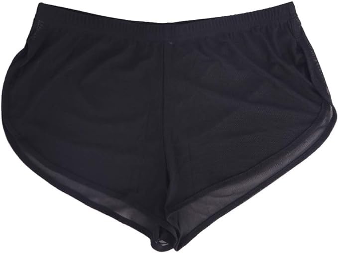 Men's Low Rise Split Shorts - Exotic Lounge Boxer Briefs for Comfort & Style - Perfect for Sleepwear, Lounging & Casual Wear