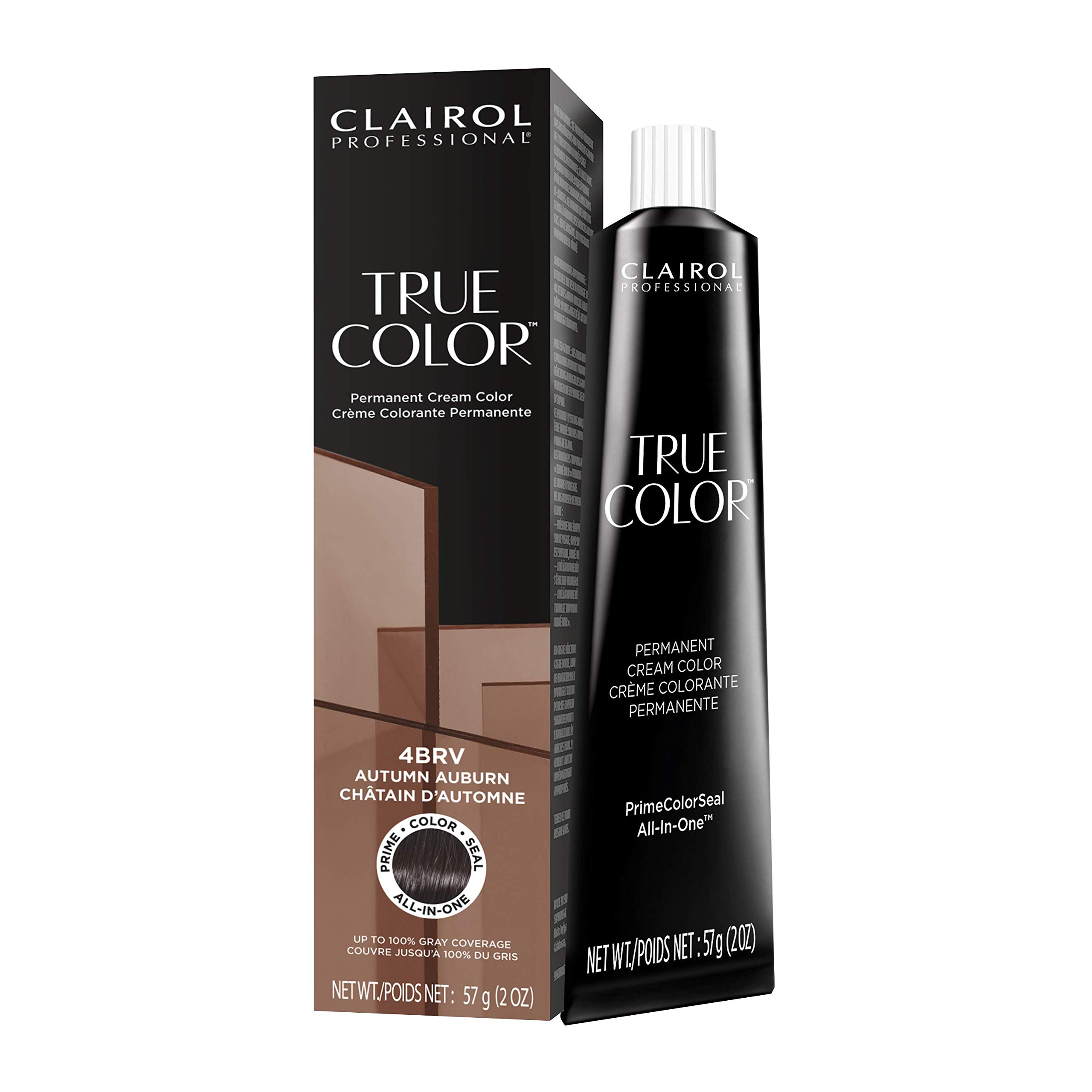 Clairol Professional TRUE COLOR Permanent Cream Hair Dye - 100% Gray Coverage for Glossing & Toning | Salon-Quality At-Home Hair Color for Vibrant, Long-Lasting Results | Perfect for Touch-Ups, Full Color Changes & Salon-Like Shine