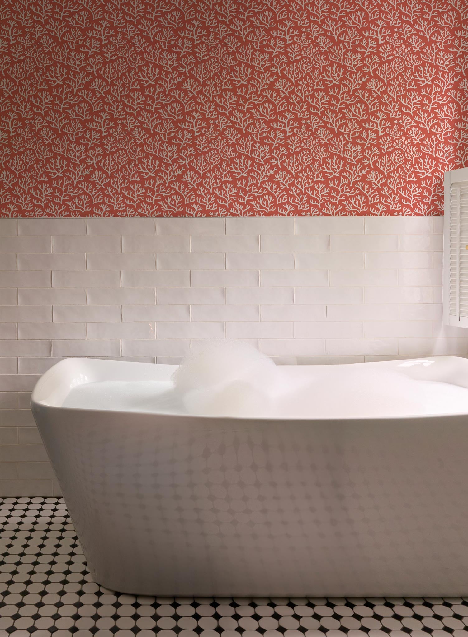 Coral Club Wallpaper - Premium Self-Adhesive Removable Wallpaper for Home & Office Decor - Perfect for Bedroom, Living Room, and DIY Interior Design Projects