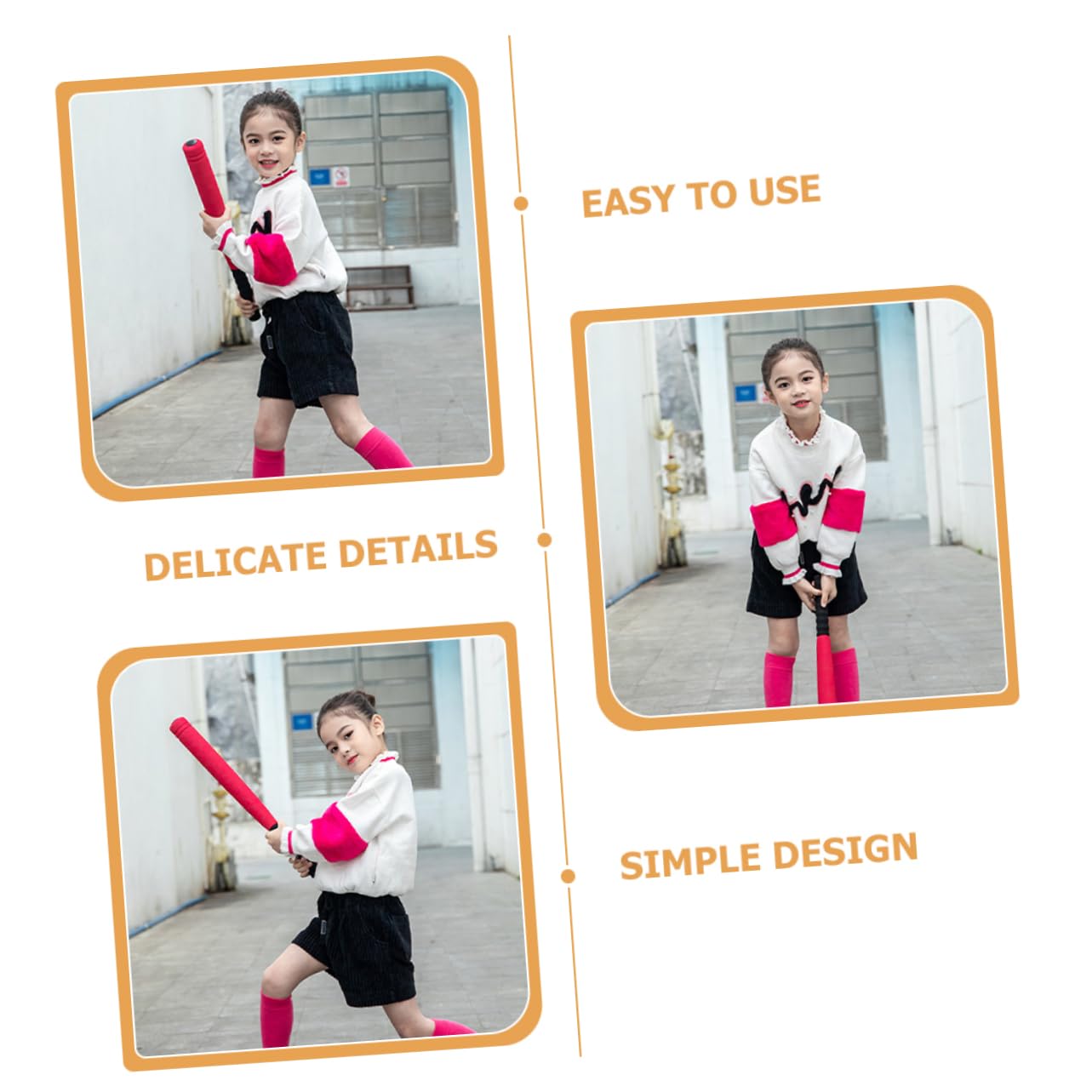 BESPORTBLE Plastic Baseball Bats - Lightweight & Durable Training Bats for Kids & Adults | Perfect for Baseball Practice, Backyard Games & Sports Training | Portable & Safe EVA Material