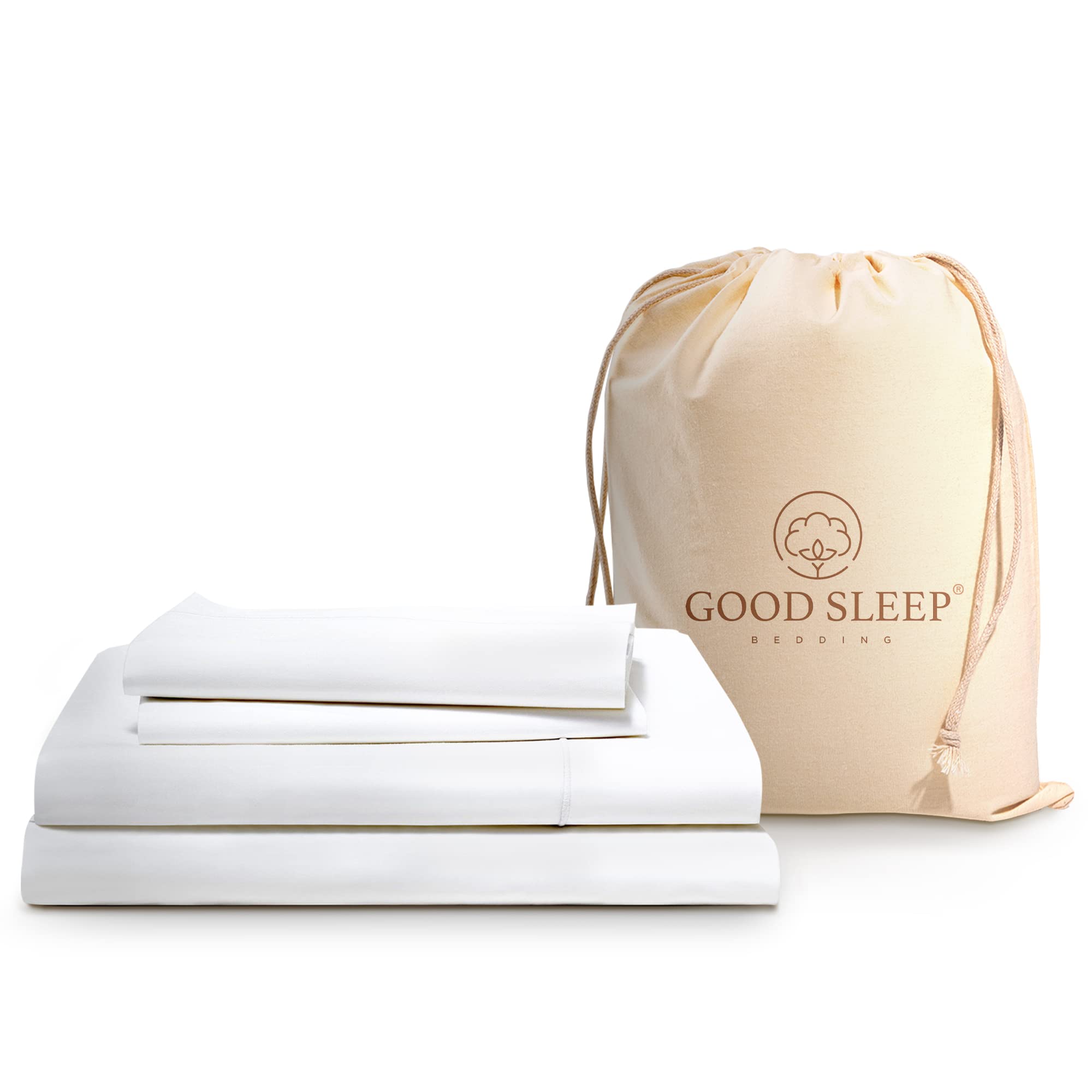 1000 Thread Count 100% Egyptian Cotton Twin XL Sheets Set - 4 Piece Luxury Bedding with 16