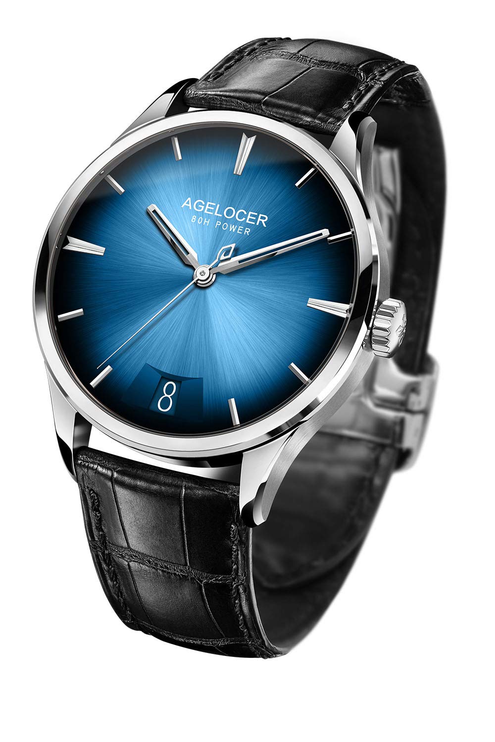AGELOCER Budapest Men's Automatic Mechanical Watch - Luxury Business Formal Timepiece with Large Calendar - Perfect Birthday Gift for Boyfriend, Husband, or Father - Ideal for Office, Meetings & Special Occasions