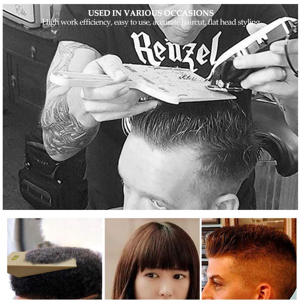 Professional Dual-Ended Flat Top Comb & Hair Styling Tool - Barber Haircut Comb for Men & Women - Perfect for Salon Styling, Home Haircuts & DIY Hairstyling