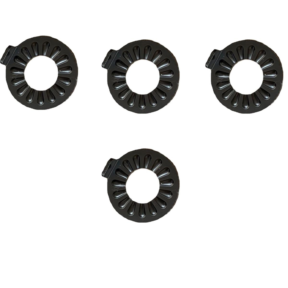 4 Pack Bike Trailer Hitch Lock Washer - Non-Slip Metal Locking Ring Replacement for Bike Trailer Hitch Coupler & Connector - Fits Bicycle Cargo Trailers, Dog Trailers & Carrier Carts - Secure & Durable Hitch Accessory for Cycling, Camping & Pet Transportation