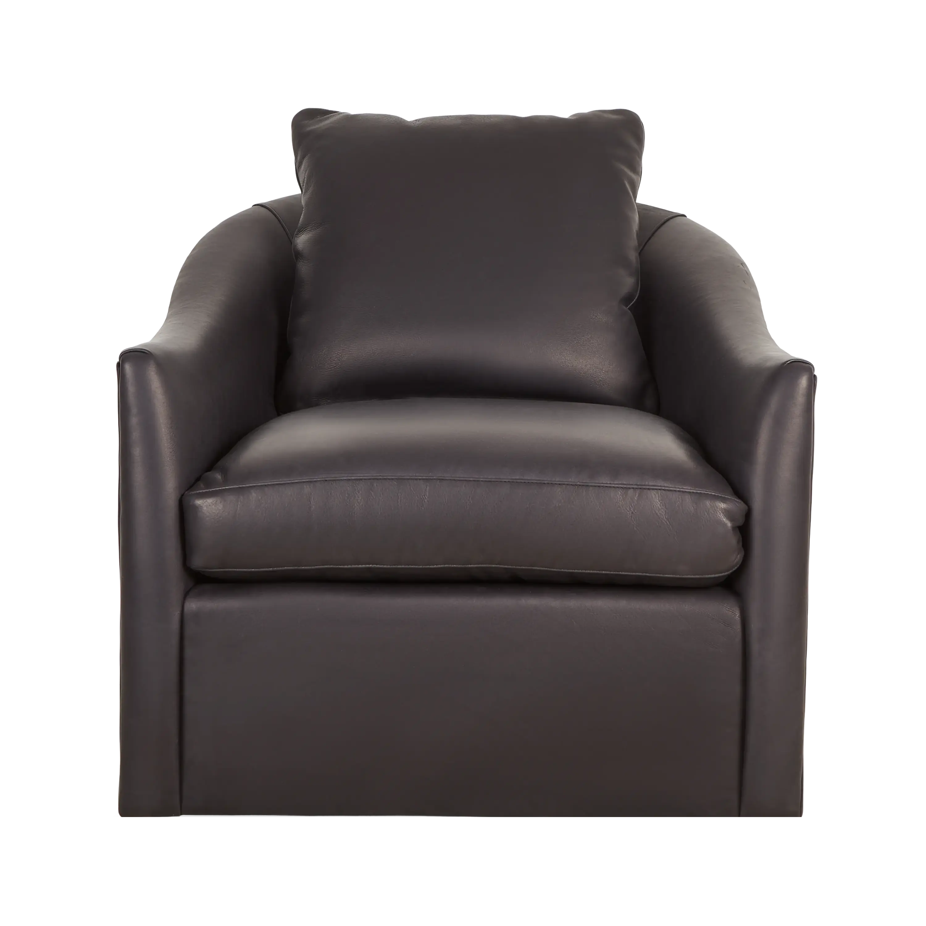 Flint Swivel Chair - 360 Degree Rotating Modern Accent Chair for Living Room, Office & Lounge - Comfortable Upholstered Seat with Sturdy Metal Base - Perfect for Home, Workspace & Reading Nook