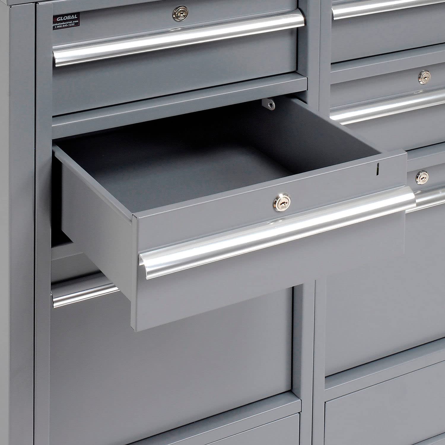 7-Drawer Industrial Work Desk, 34.5