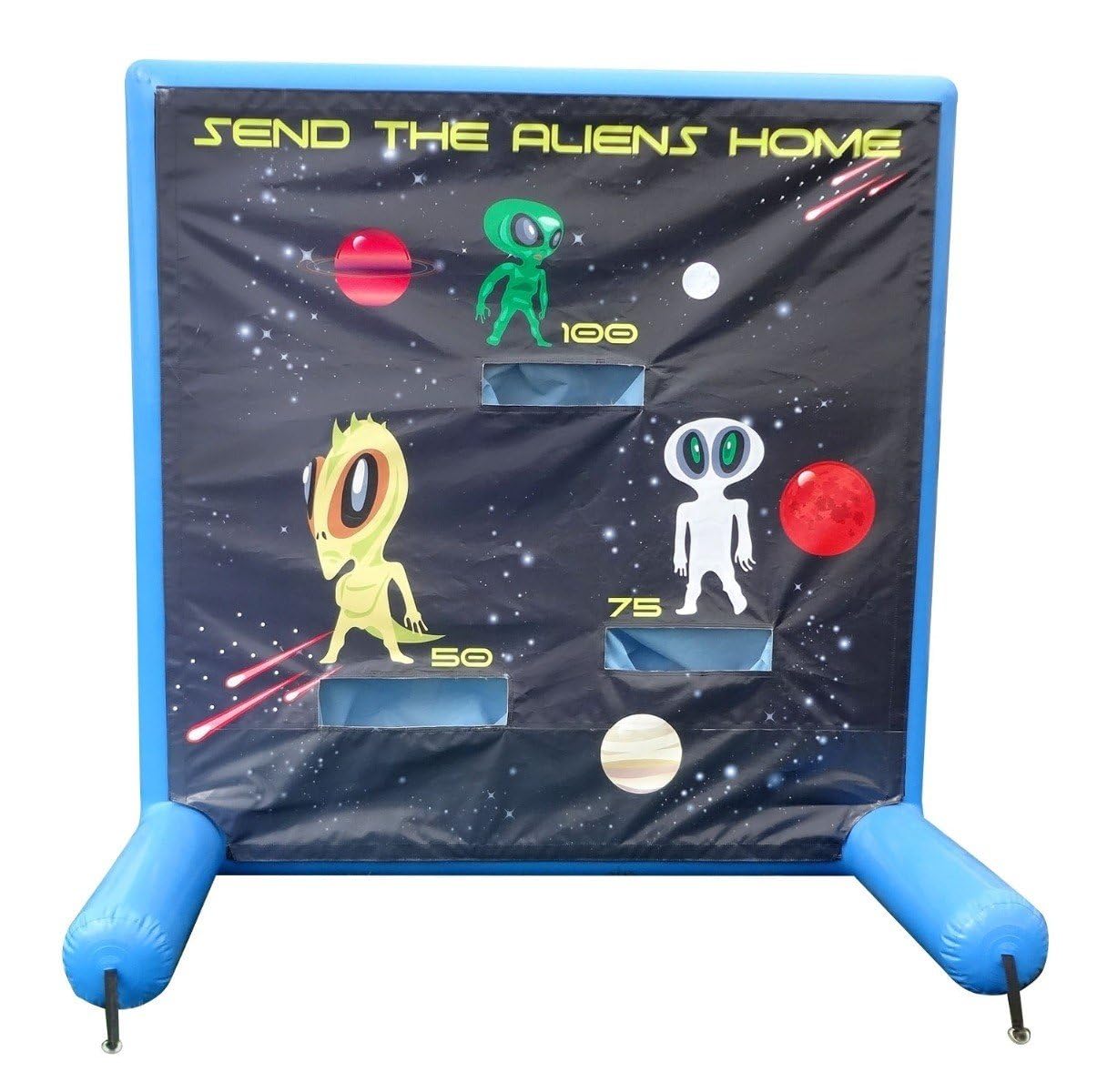TentandTable Sealed Air Frame Game Set - Includes Frame, Panel, Hand Pump, Balls & Storage Bag - Fun Outdoor Backyard Carnival Activity for Birthday Parties, Schools & Family Gatherings