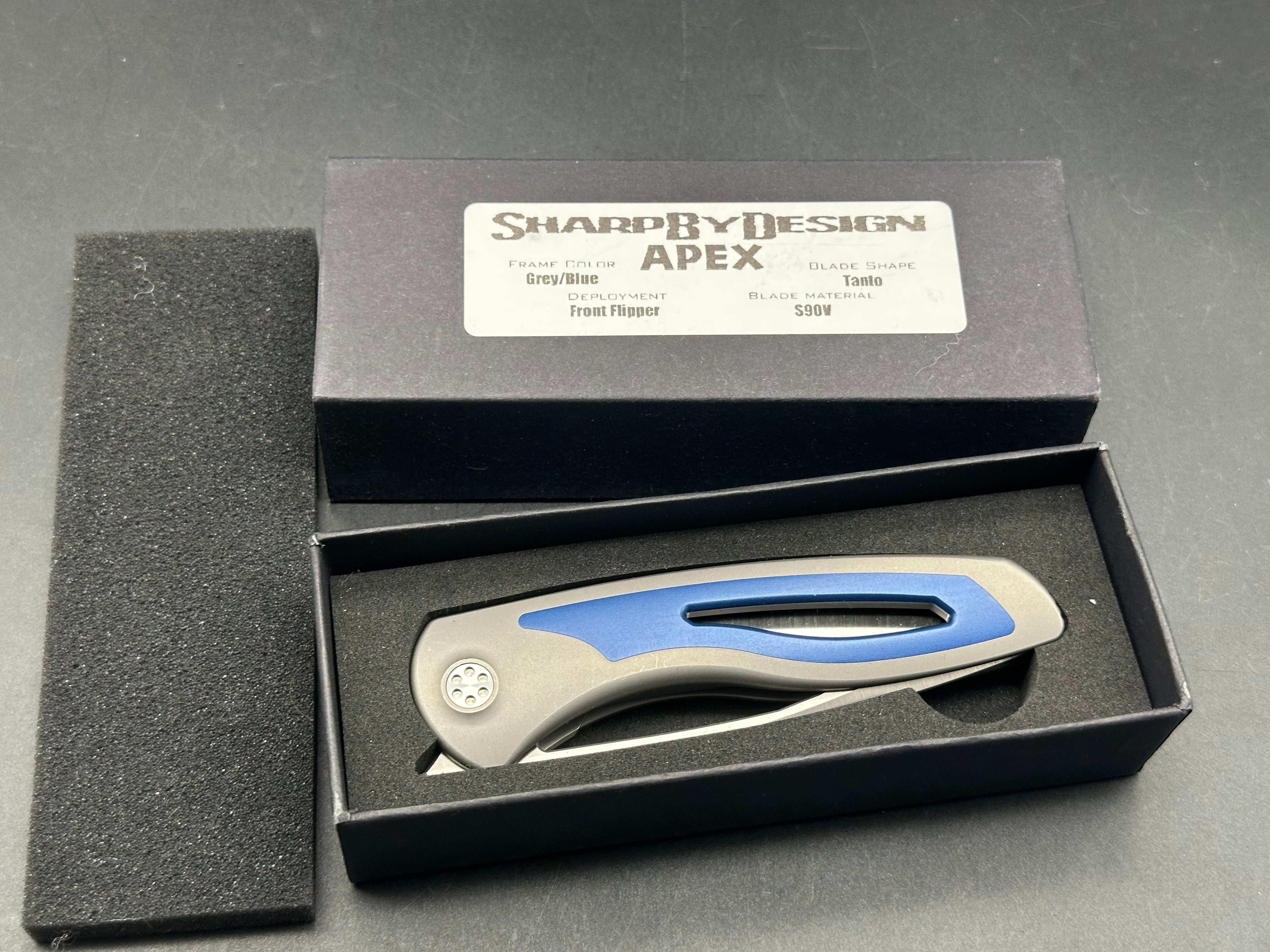 Sharp By Design Apex Folding Knife - Premium EDC Pocket Knife with Razor-Sharp Blade for Outdoor, Camping & Everyday Carry (EDC)