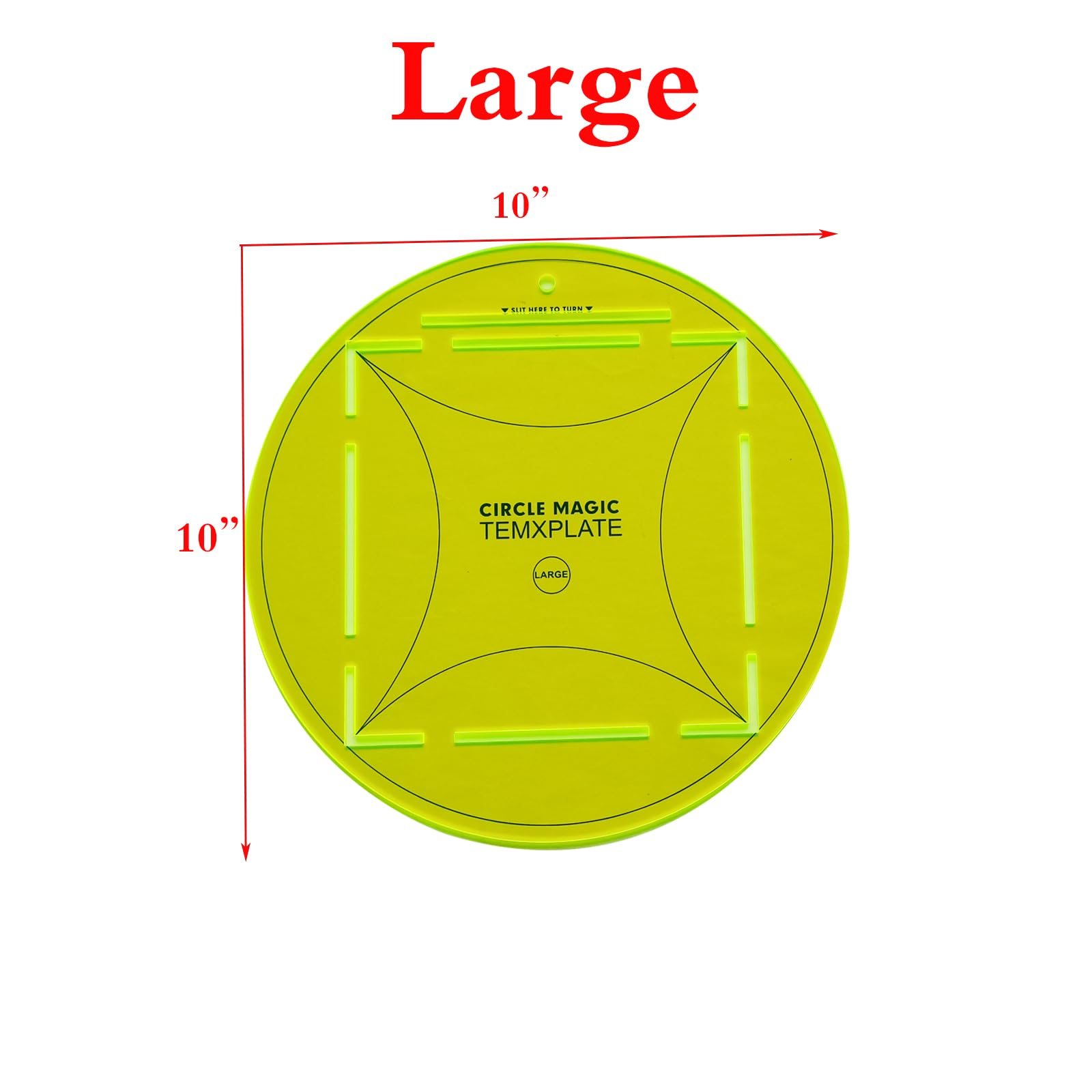 5'' & 10'' Circle Magic Quilting Template Set with 1/4