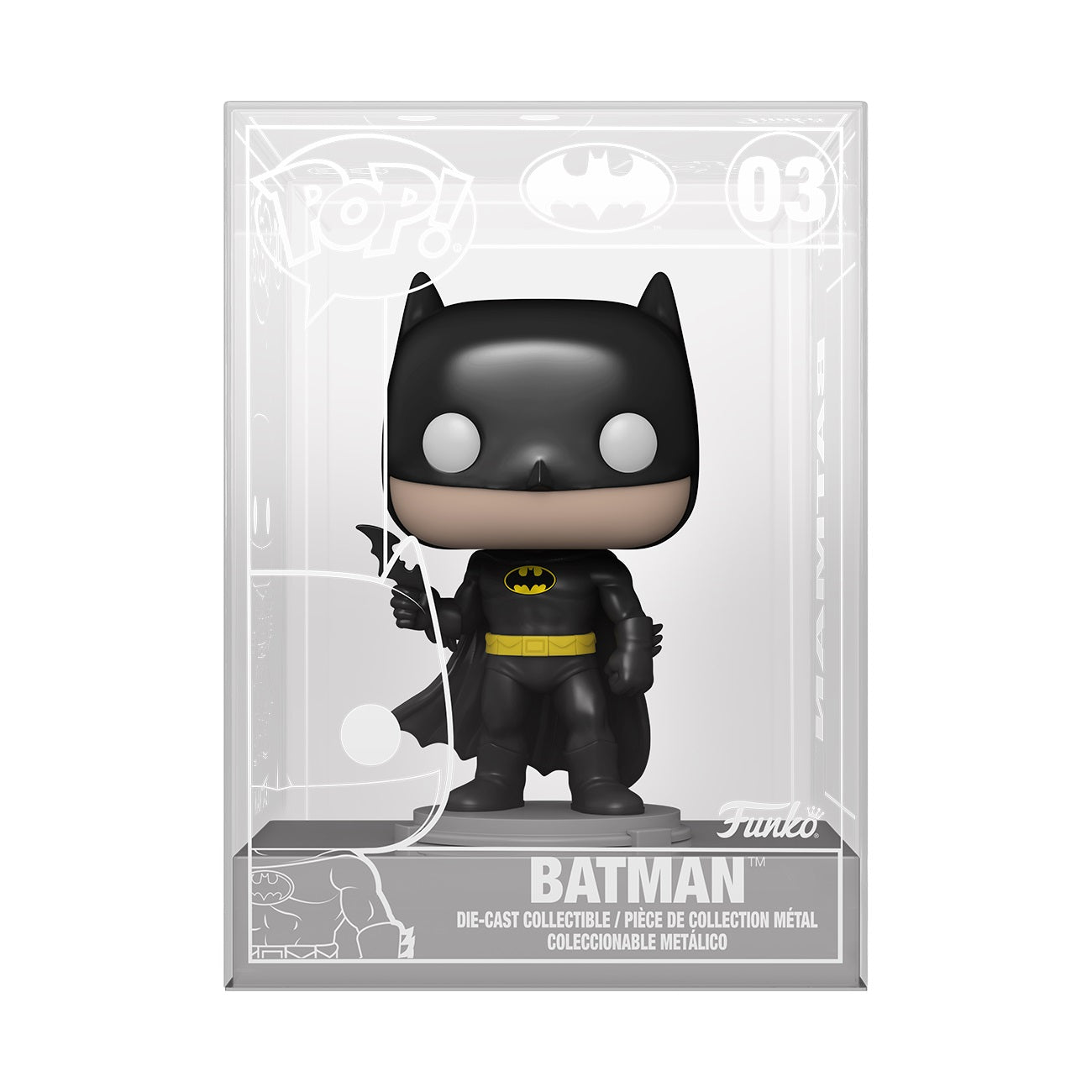 DC Heroes Pop! Die Cast Figure - 1989 Batman Collectible Toy for Fans & Display | Perfect for Home Decor, Office Display & Gift Giving