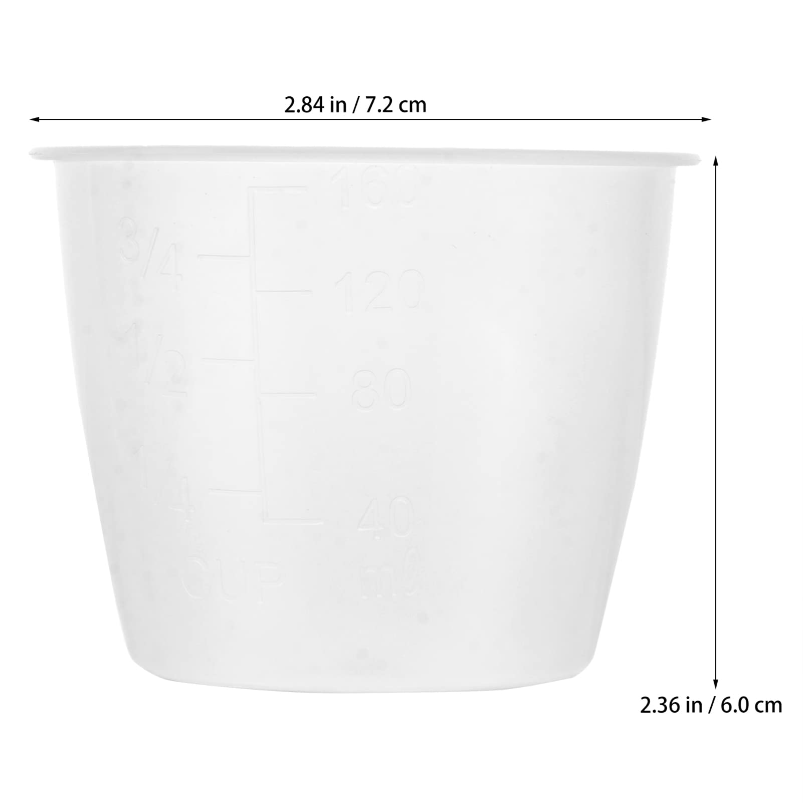 iFundom 10-Pack 160ml Plastic Transparent Rice Measuring Cups for Dry & Liquid Ingredients - Perfect for Rice Cookers, Baking, and Meal Prep