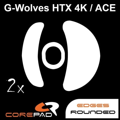 Corepad Skatez Mouse Feet for G-Wolves HTX 4K & HTX ACE - Smooth Gliding Gaming Mouse Skates for FPS & Esports Performance