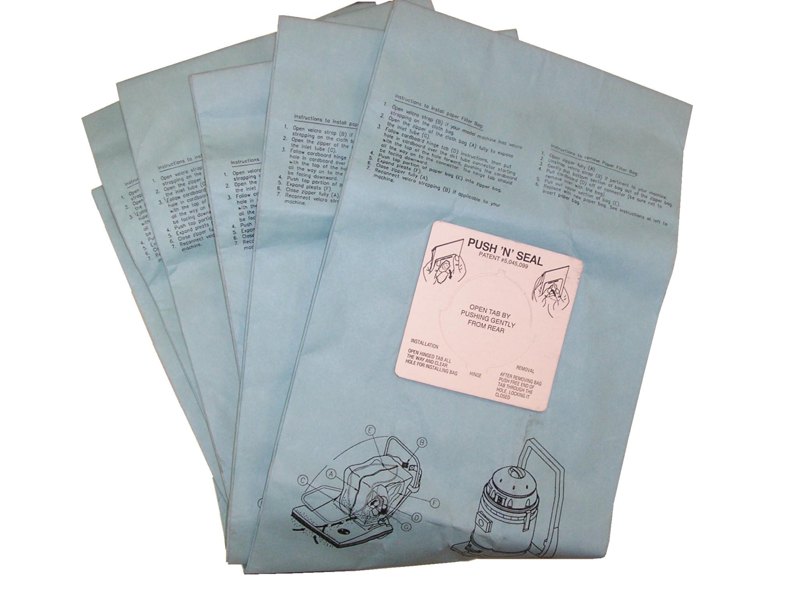 Oreck Commercial 332844 ComVac Disposable Vacuum Bags - 5 Pack | Compatible with Oreck XL & Commercial Vacuums | Ideal for Home, Office & Commercial Cleaning