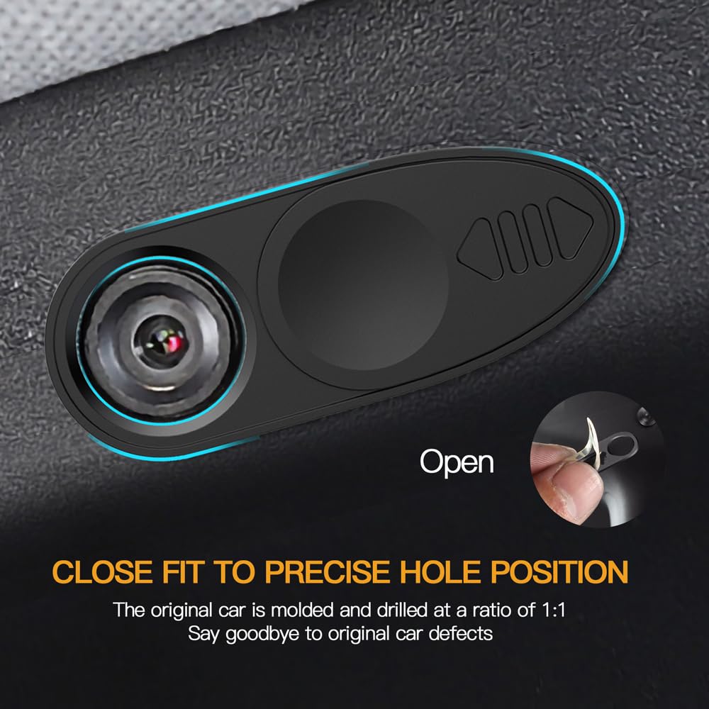 2PCS TUCANA Tesla Model 3/Y Dashboard Camera Privacy Cover - Webcam Blocker Slide Switch for Enhanced Security & Privacy | Perfect for Parking Mode & Home Surveillance Protection