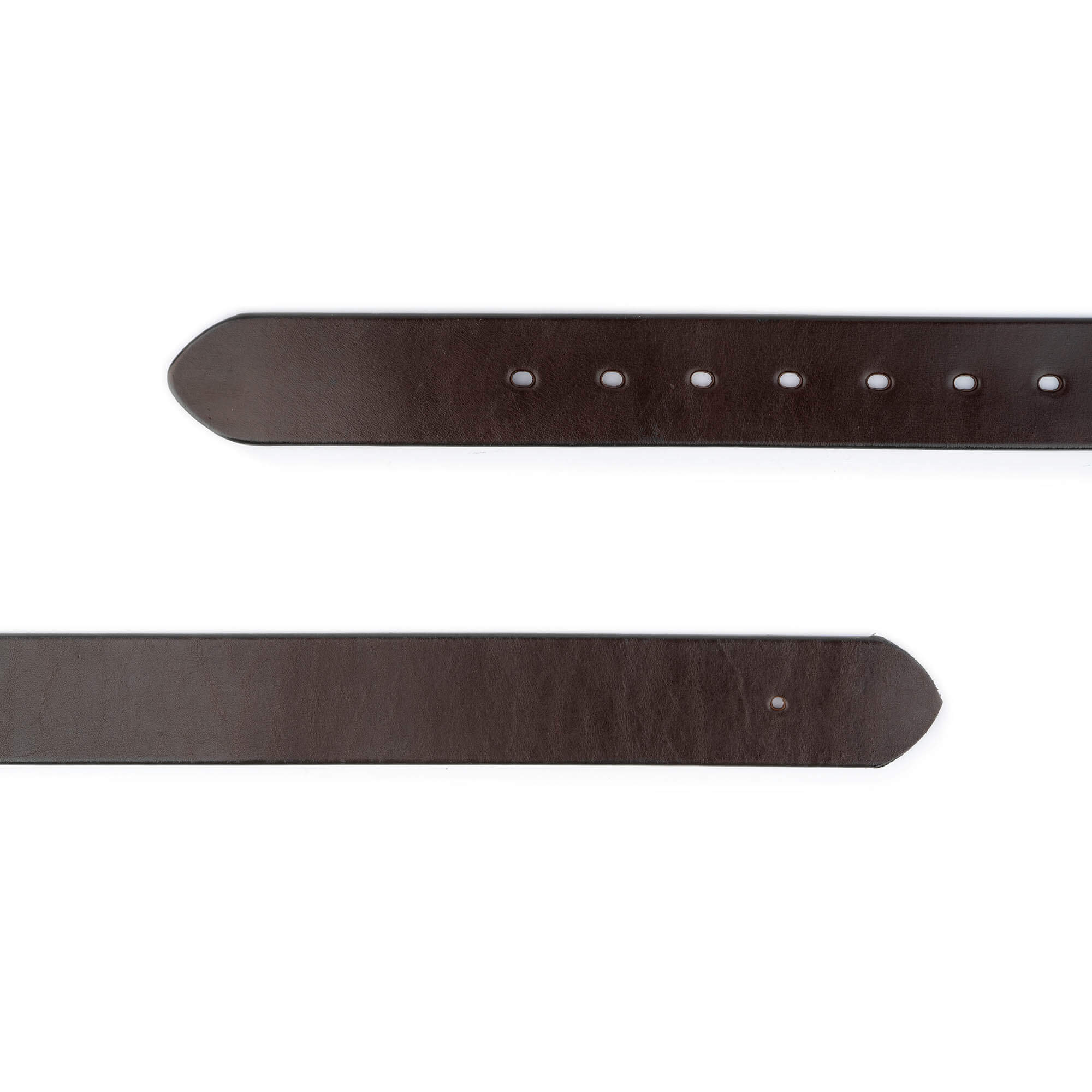 4.0 cm Genuine Brown Thick Leather Belt Strap Replacement for Dunhill Buckles - Premium Quality with Pre-Made Holes - Perfect for Business, Casual & Formal Wear