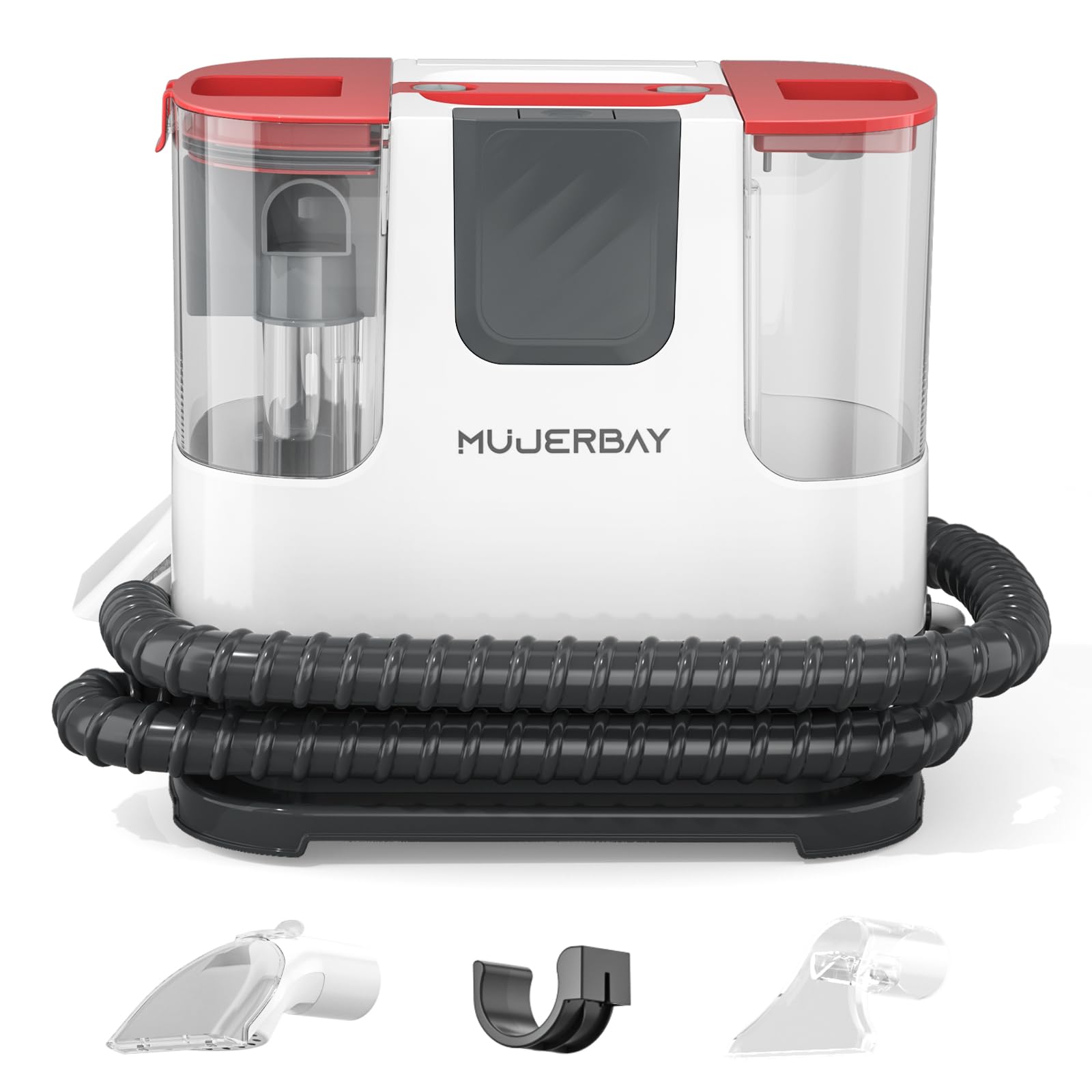 MUJERBAY Portable Carpet Cleaner Machine - Powerful Spot & Stain Remover for Pet Hair, Upholstery, Sofa & Car Seats | Deep Cleaning with Universal Wheels | Perfect for Home, Office & Auto Detailing