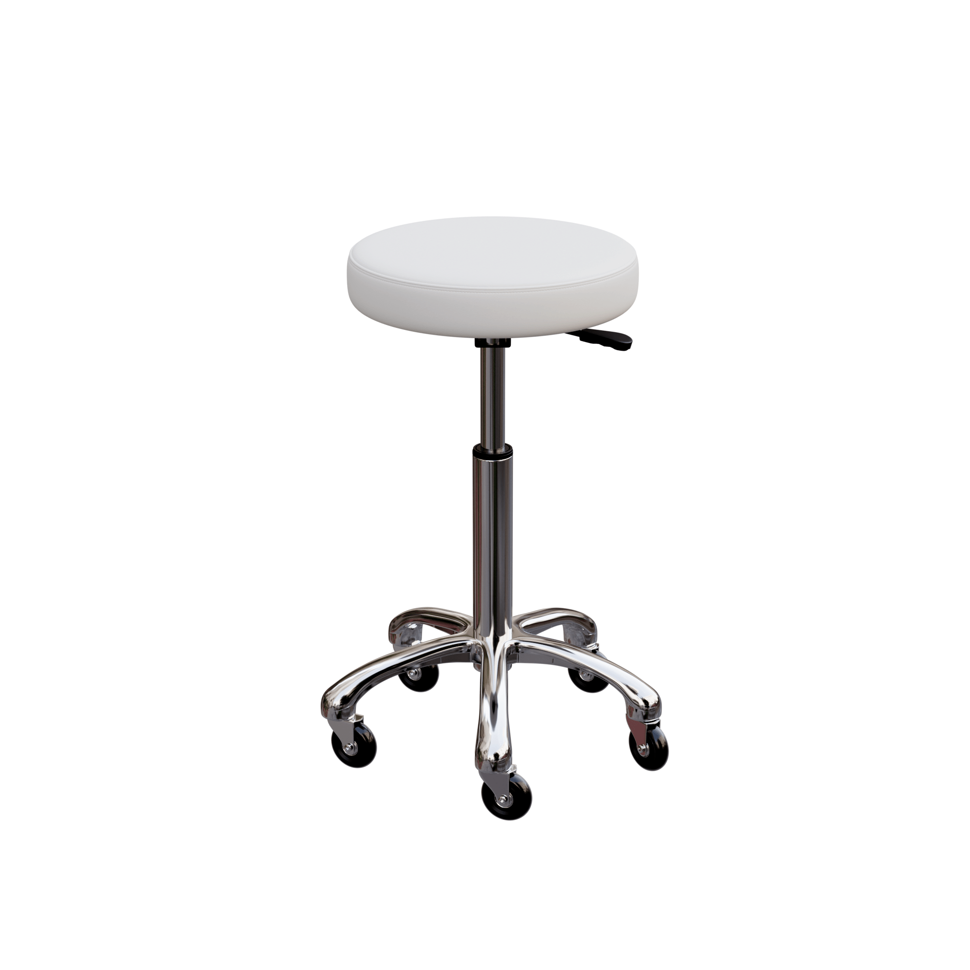 Professional Esthetician Stool with Adjustable Height & Metal Base - Hydraulic Facial Spa Chair for Salon, Beauty Clinic & Home Use (Model 1023A)