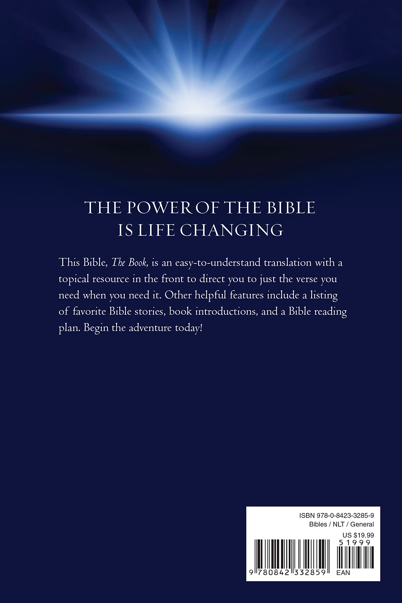 The Book (NLT) - New Living Translation Bible for Personal Devotion, Bible Study & Church Services | Christian Scripture in Modern English
