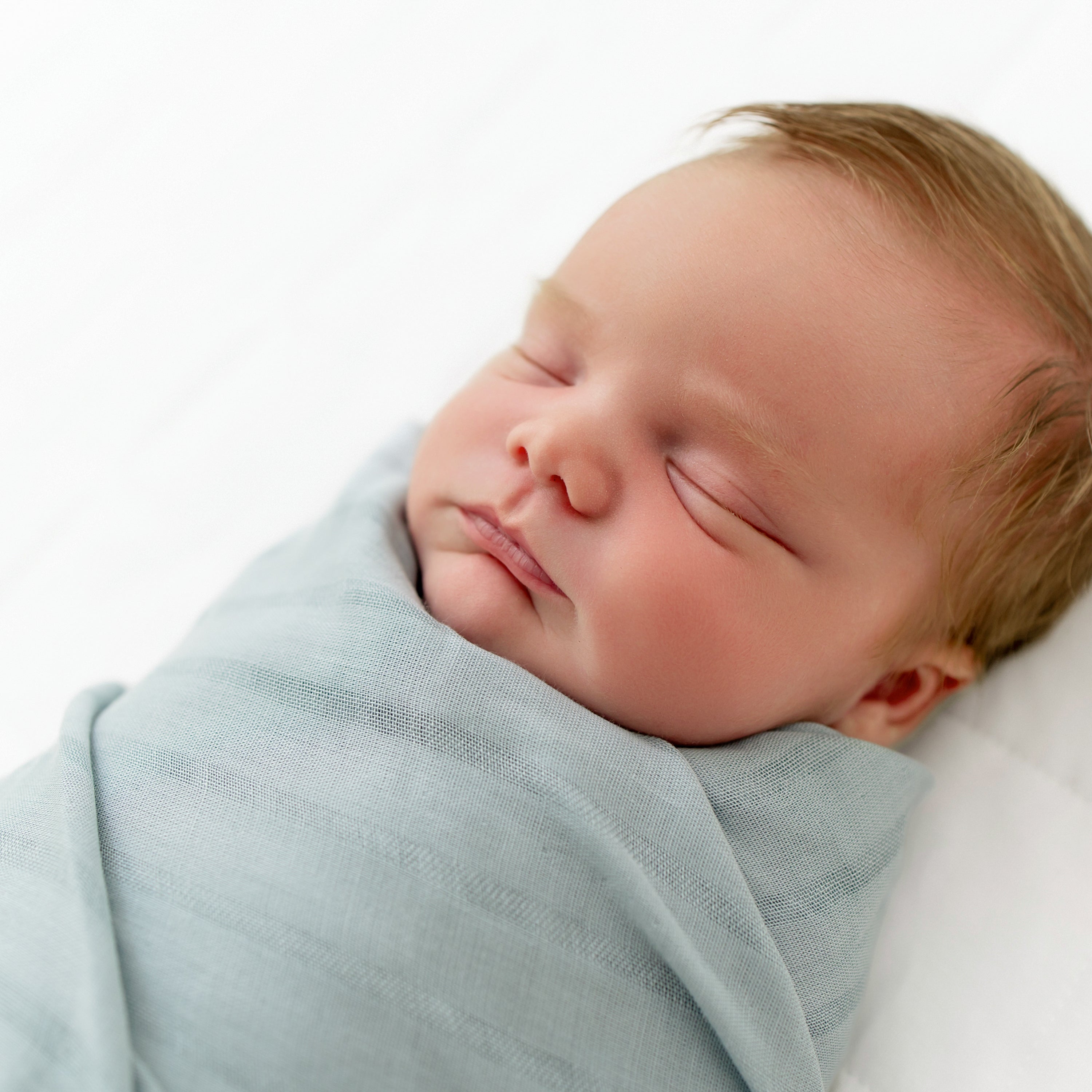 Organic Bamboo Muslin Swaddle Blanket - Soft Baby Wrap for Newborns & Infants - Breathable Nursery Blanket for Swaddling, Nursing Cover & Stroller Blanket - Mist Grey