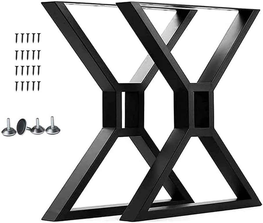 Heavy Duty Black Cast Iron Table Legs 32
