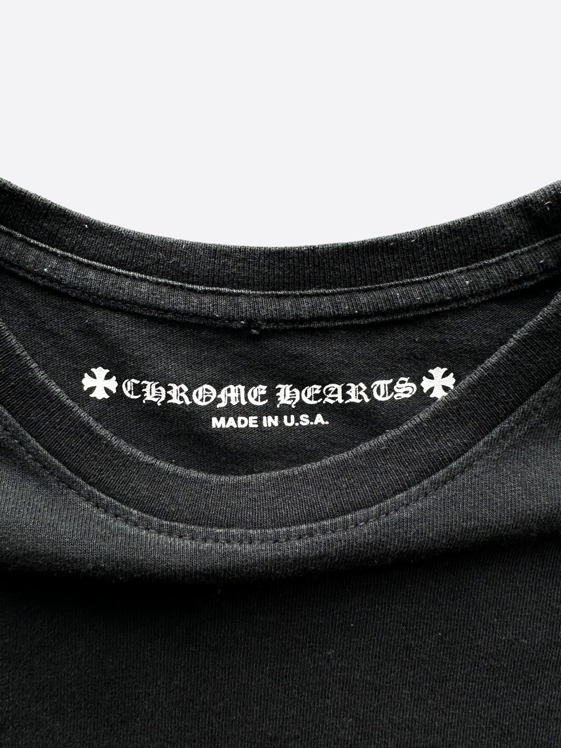 Chrome Hearts Black Matty Boy Chomper Long Sleeve T-Shirt for Men | Gothic Streetwear Fashion | Perfect for Concerts, Night Out & Casual Wear