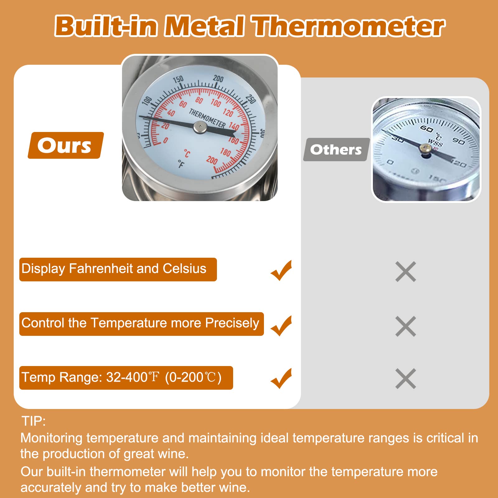Giantex 10 Gallon Alcohol Still Kit - 3 Pots Stainless Steel Distiller for Water, Alcohol & Oil with Built-in Thermometer & Copper Tubes - Multi-Functional Home Brewing Equipment for Whiskey, Brandy & Moonshine - Perfect for DIY Spirits, Essential Oils & Distilled Water Production