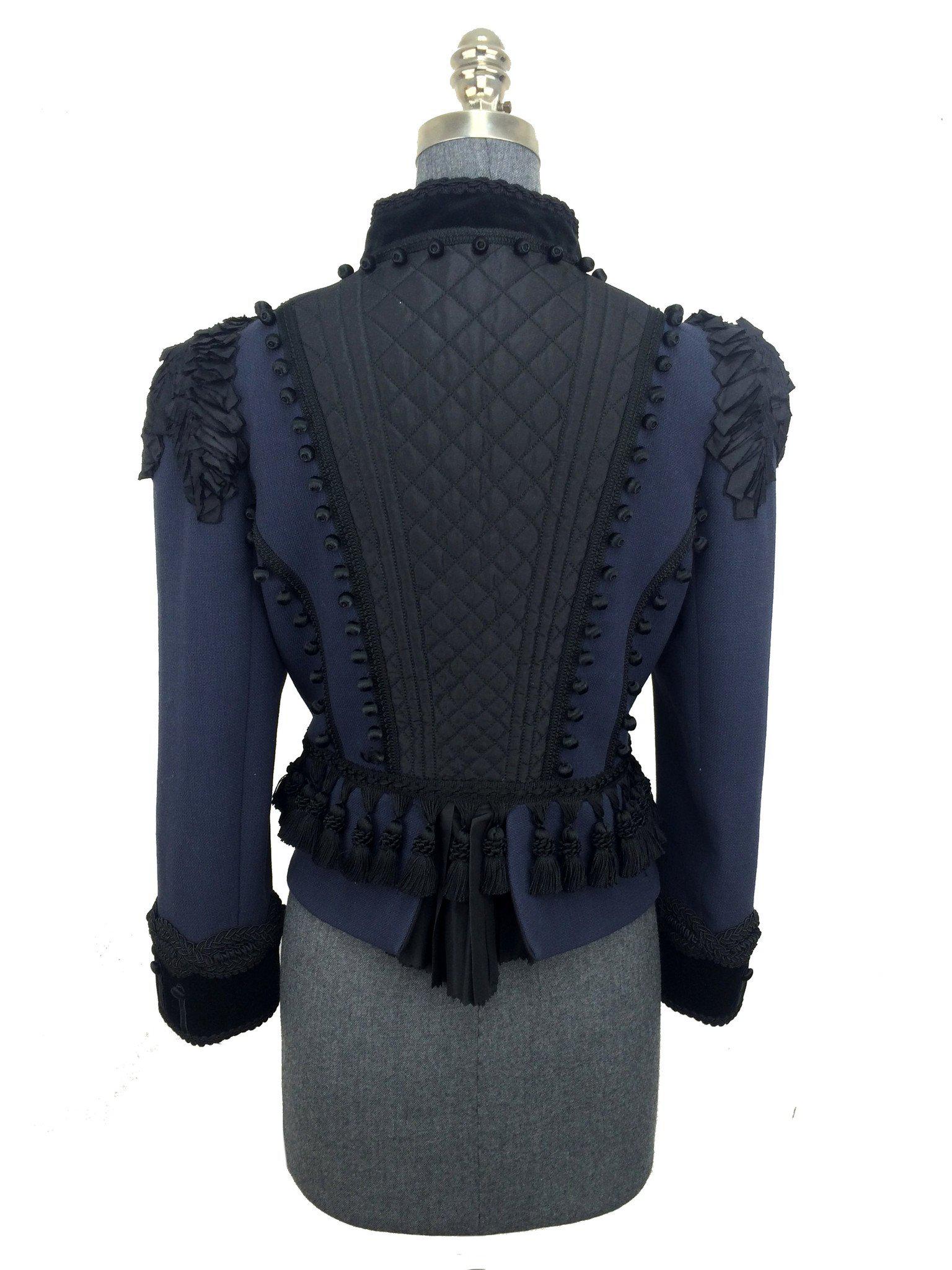 Marc Jacobs Double-Faced Lightweight Wool Victorian Fitted Jacket for Women - Size M | Elegant Office Wear & Evening Outfits