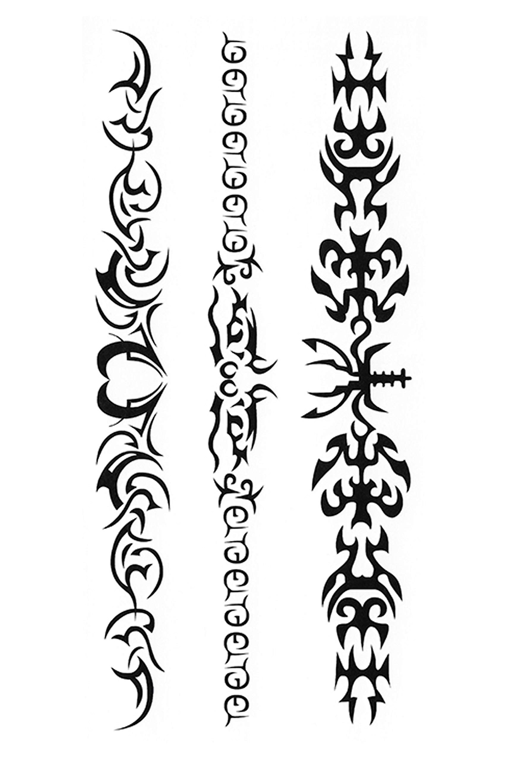 Waterproof Temporary Tattoo Stickers for Men & Women - 3D Realistic Flowers, Butterflies, Stars, Wolves & Armband Designs (9x9cm) | Perfect for Parties, Halloween Costumes & Body Art