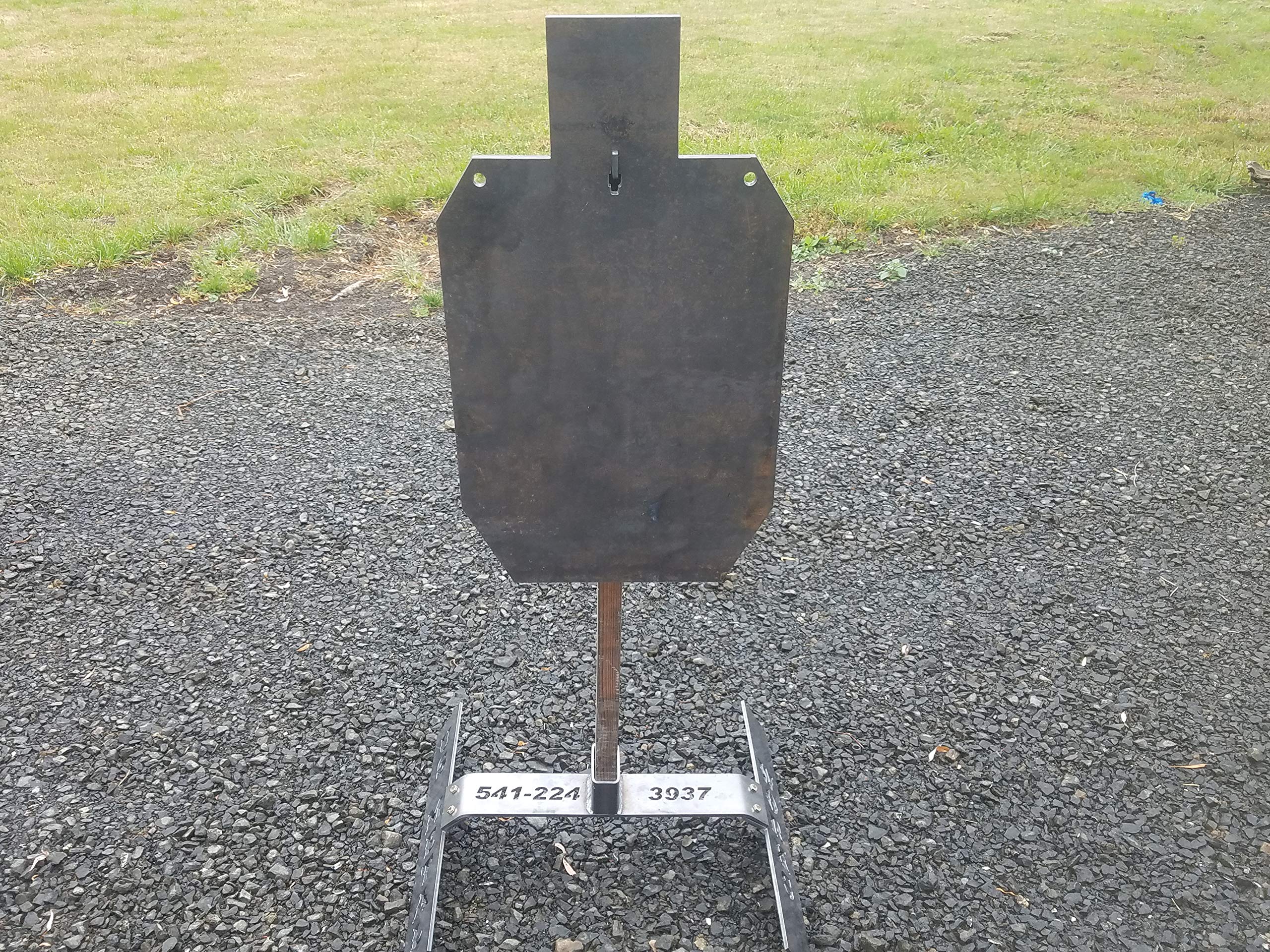 Collapsible Steel Gong Target Stand with 6 Inch AR500 Gong - Durable Shooting Target for Outdoor Range Practice & Hunting Training