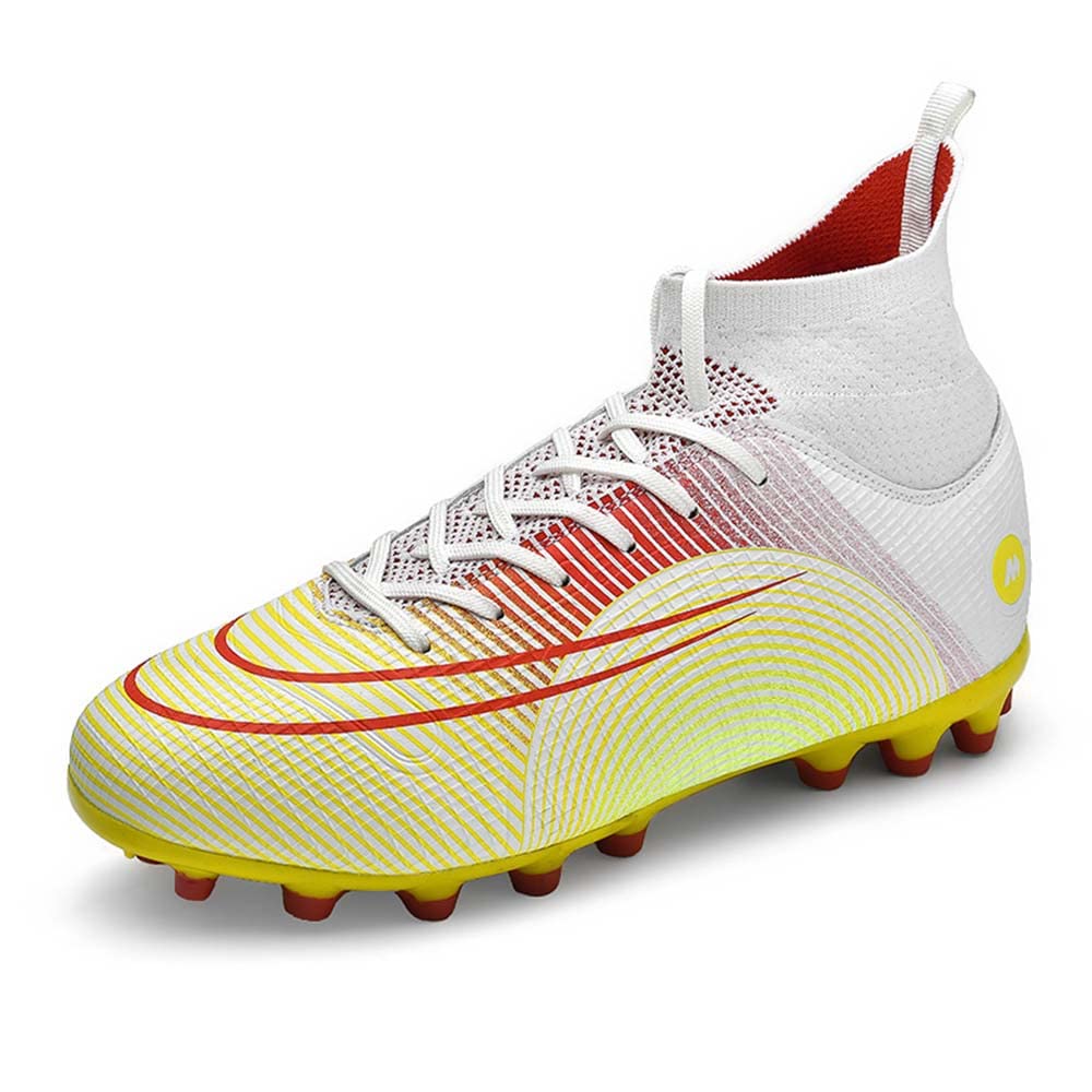 Boys High Top Soccer Cleats - Turf & AG Ground Outdoor/Indoor Football Shoes for Big Kids | Niber Series | Perfect for Training & Matches