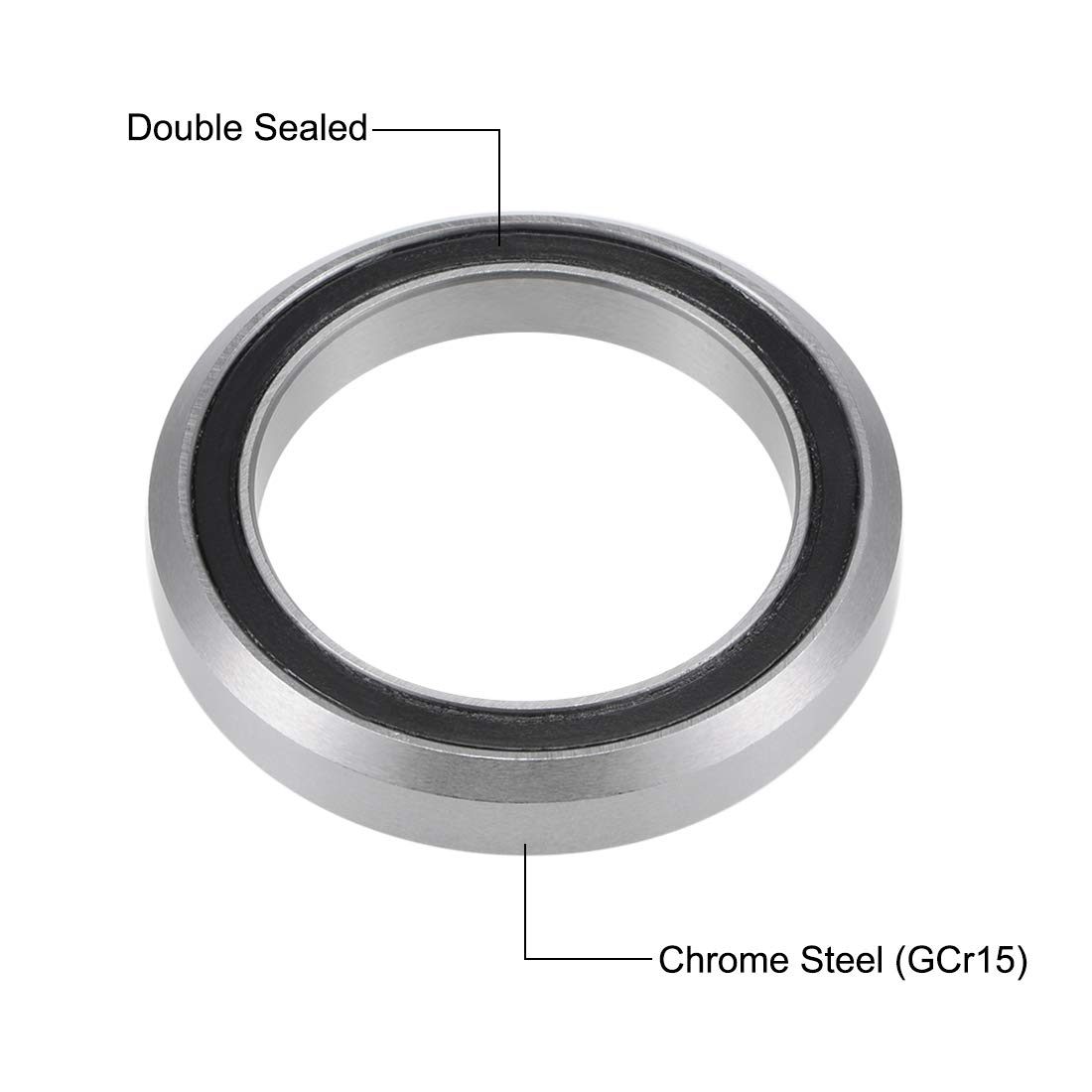uxcell MH-P09K Bicycle Headset Bearing 27.15x38x6.5mm Sealed Chrome Steel Bearings 4pcs - High Performance Bike Bearings for Smooth Cycling & Mountain Biking