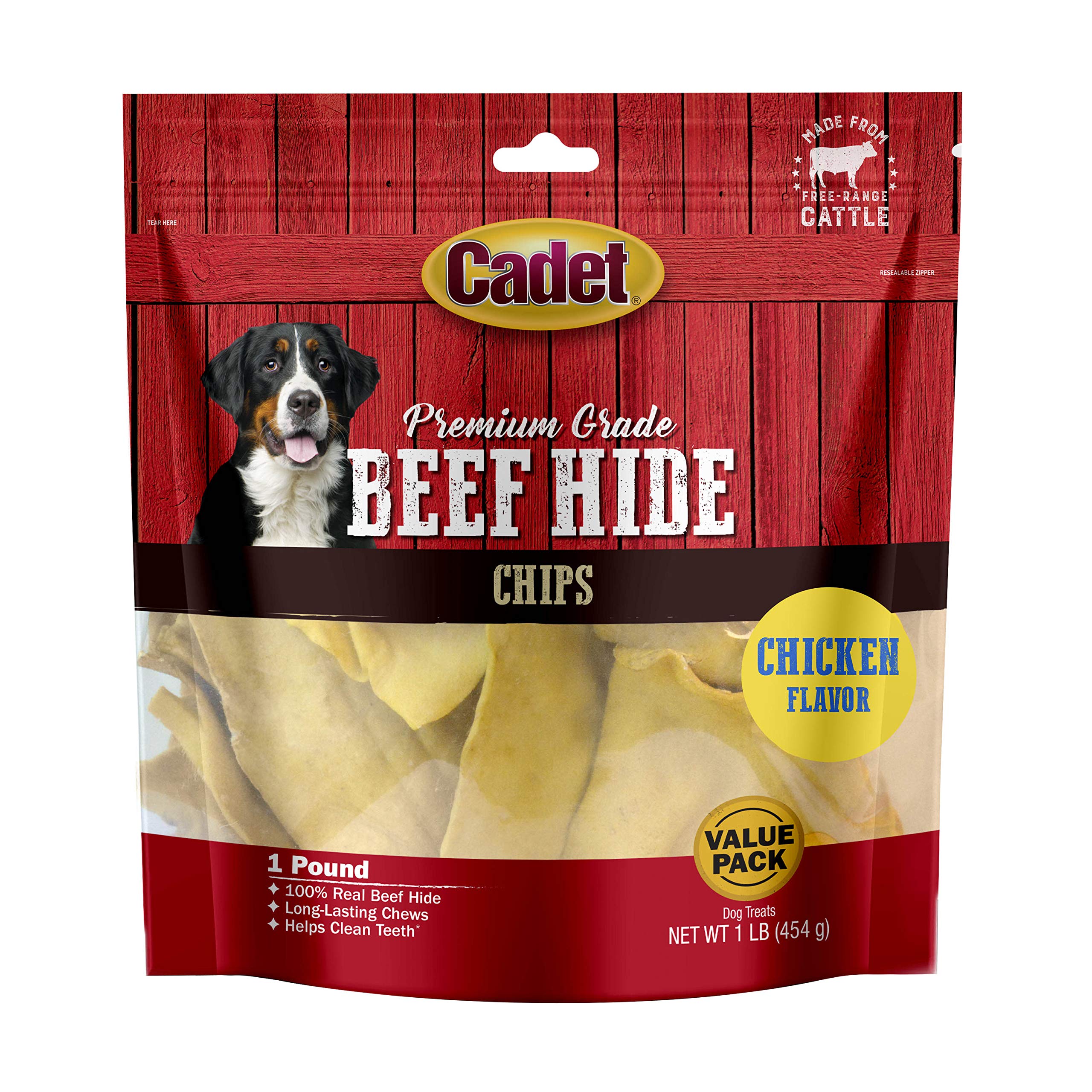 Premium Grade Beef Hide Dog Chews - Long Lasting Rawhide Treats for Small, Medium & Large Dogs - Dental Health & Stress Relief - Perfect for Training, Teething & Playtime