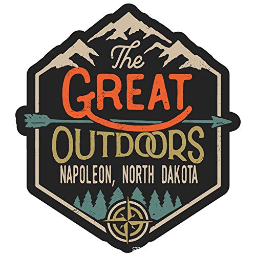 Napoleon North Dakota The Great Outdoors 4-Inch Refrigerator Magnet - Perfect for Fridge Decor, Souvenirs & Travel Memories
