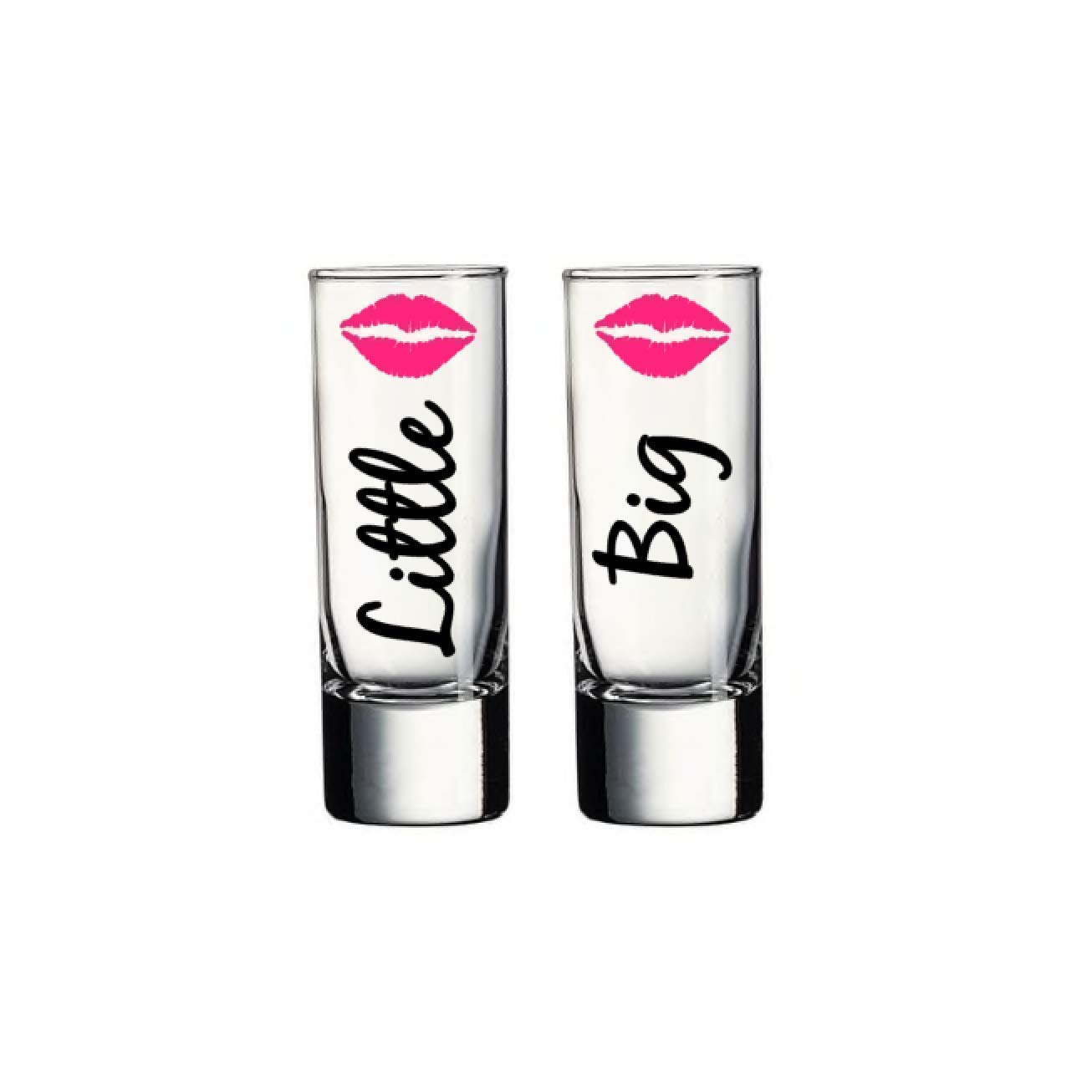 Big Little Shot Glasses Sorority Gifts - Personalized Sorority Paraphernalia for Big/Little Reveal Parties, Bid Day & Greek Life Celebrations