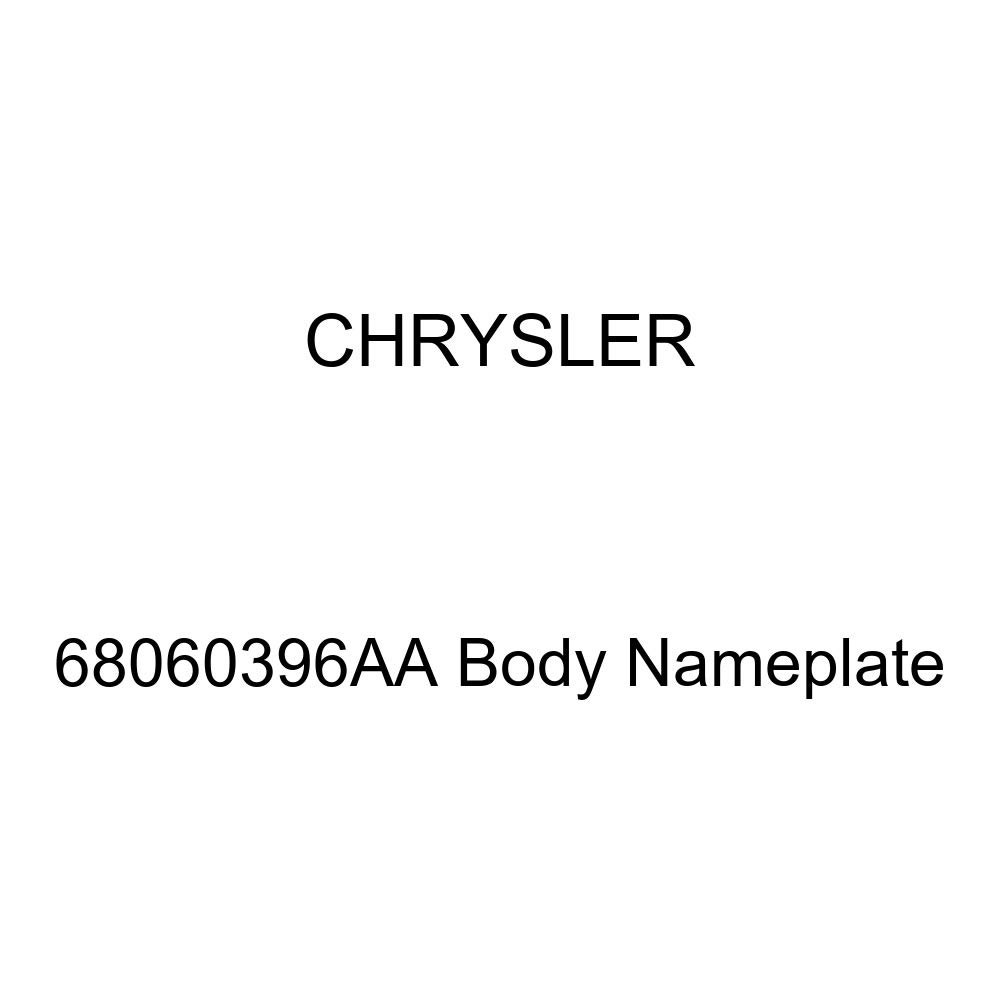 Genuine Chrysler 68060396AA Body Nameplate Emblem Badge - OEM Replacement Part for Dodge, Jeep, Ram Vehicles - Perfect for Car Restoration & Customization Projects