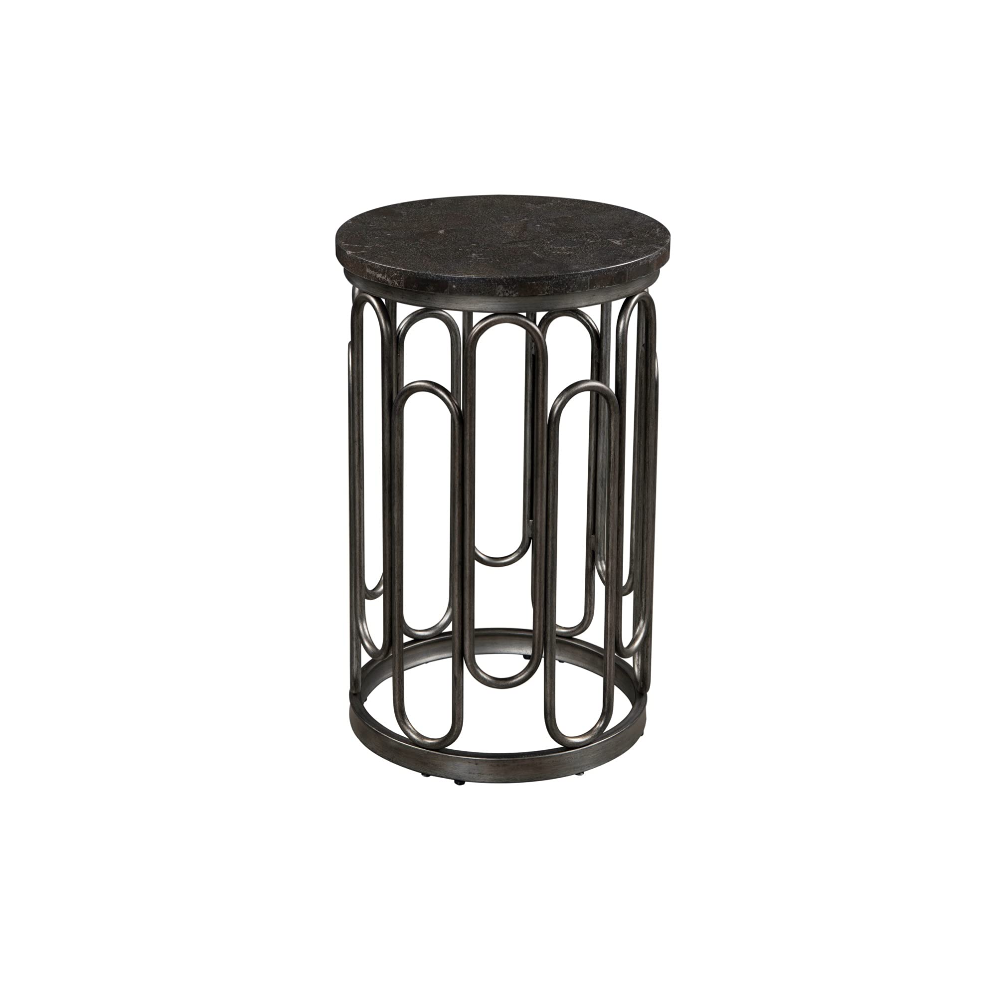Ergode Marbella Small End Table - Compact Side Table for Living Room, Bedroom, or Office - Perfect for Holding Lamps, Books, and Drinks