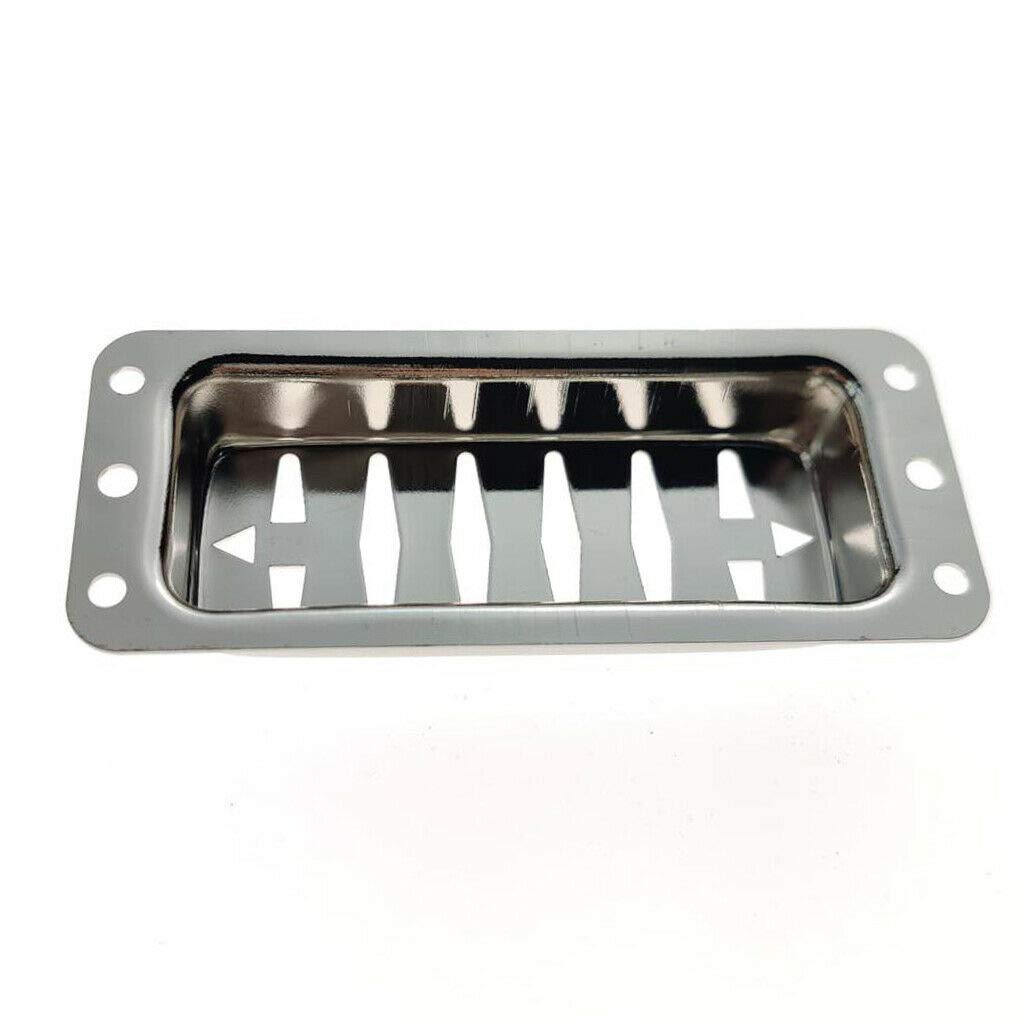1pc Brass Electric Guitar Pickup Cover - Chrome Plated for Enhanced Tone & Durability | Perfect for Gibson, Fender & DIY Guitar Upgrades